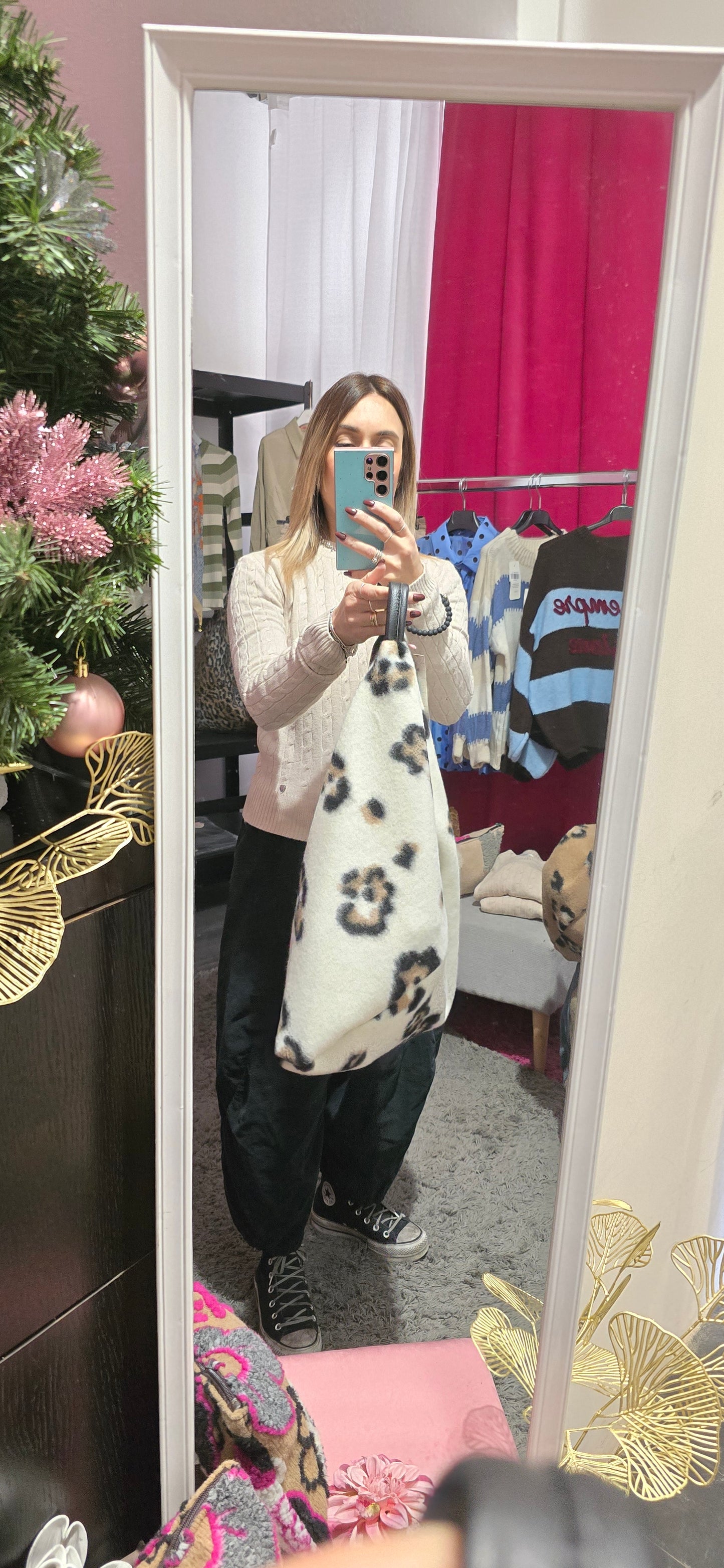 La Fuffy bag animal panna