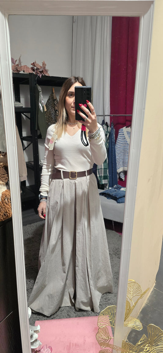 Maglia viscosa panna - Le SimiLar COMBO #1