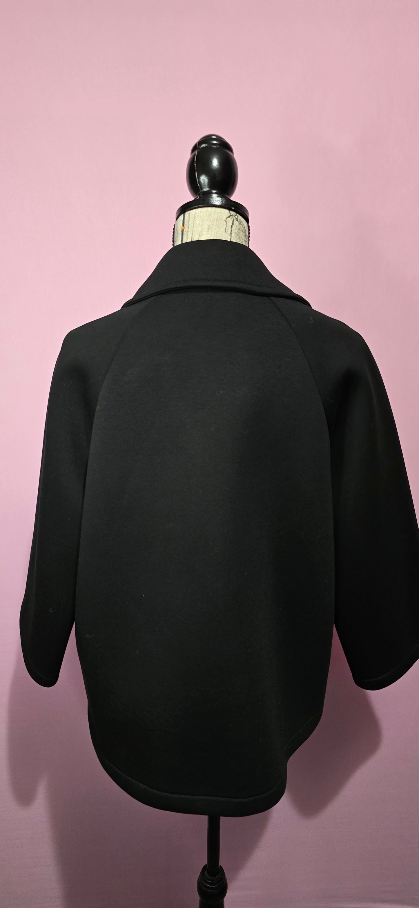 Blazer scuba con fiore applicato