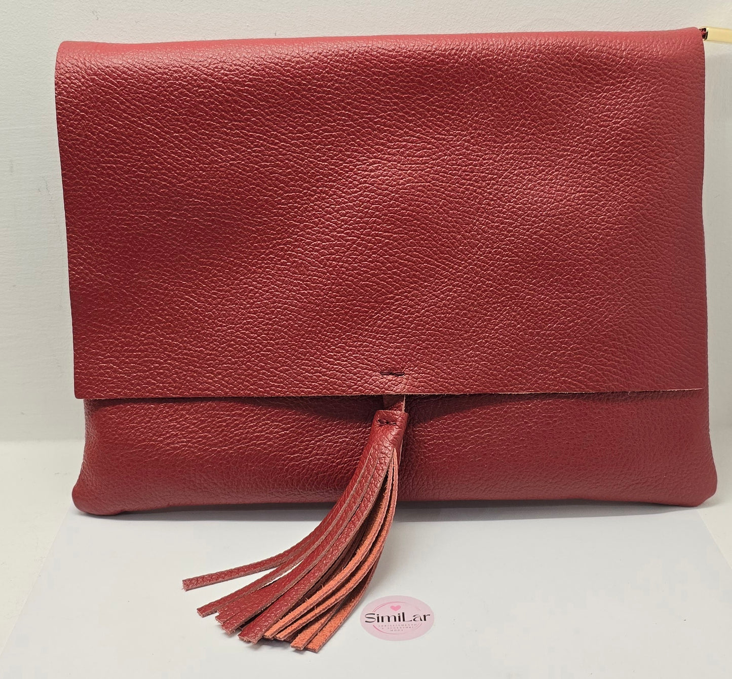 Pochette maxi bordeaux