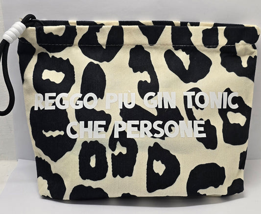 Le #similarMOOD " reggo più gin tonic " animalier nera