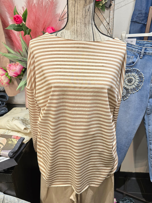 Maglia righe viscosa