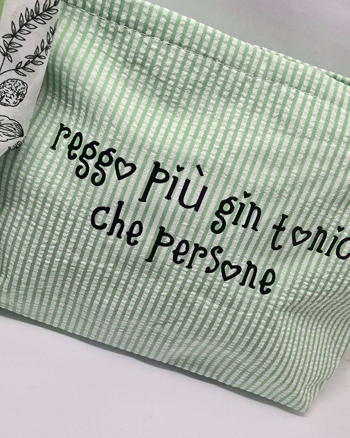 Le #similarMOOD " reggo più gin tonic " righe verde
