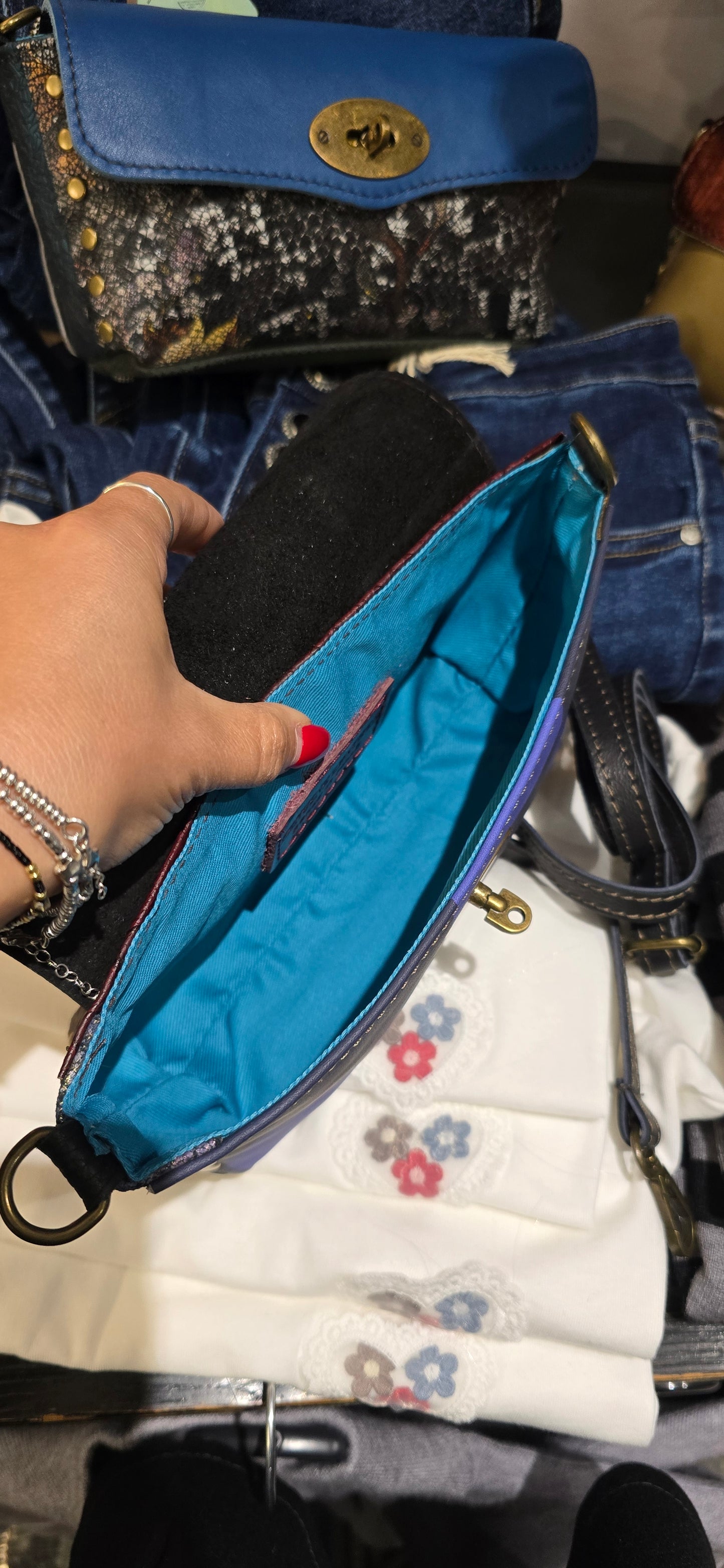 Borsa skin blu