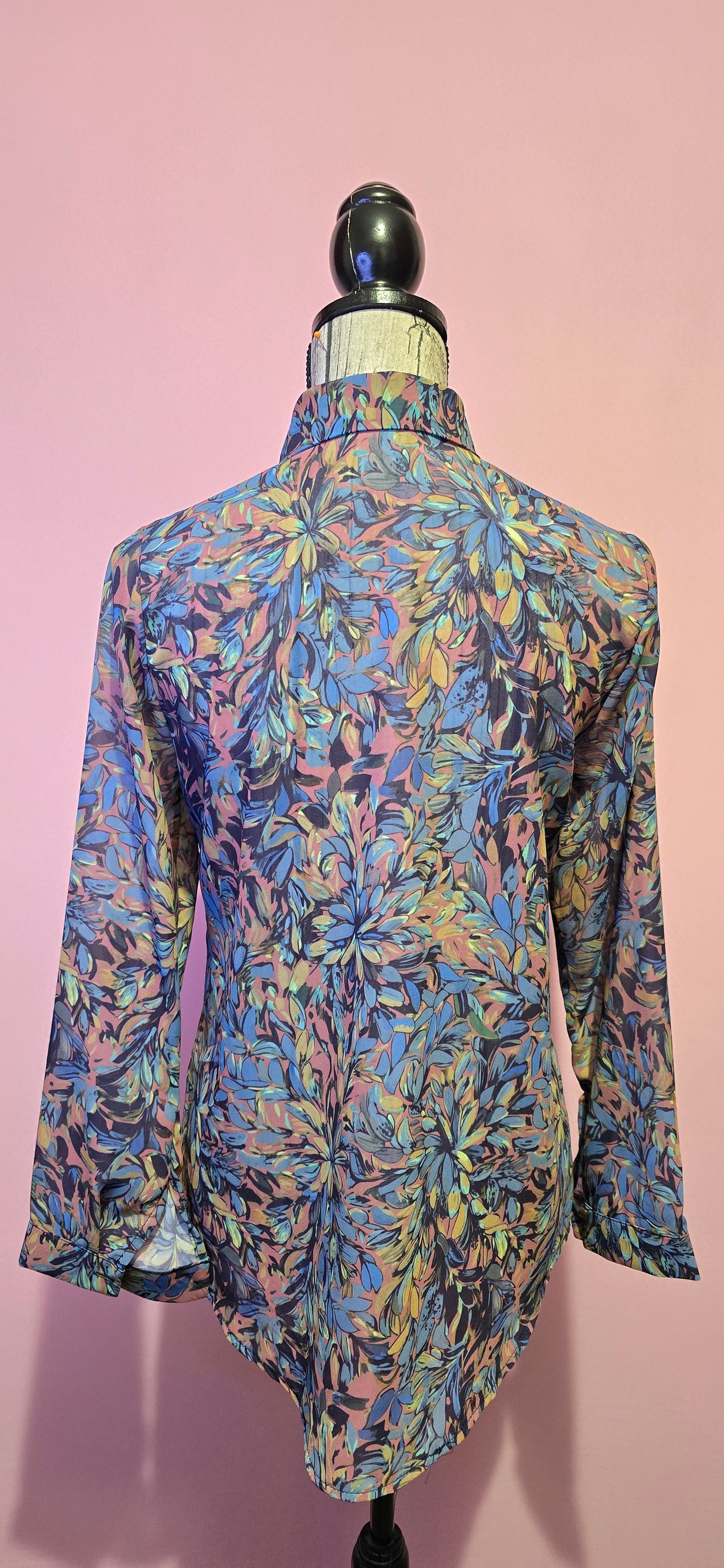 Camicia foglie salmone