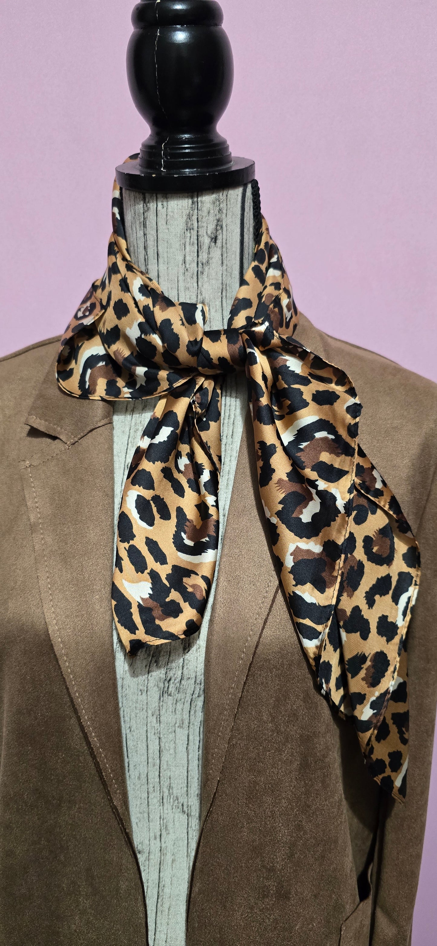 Foulard quadrato leopard