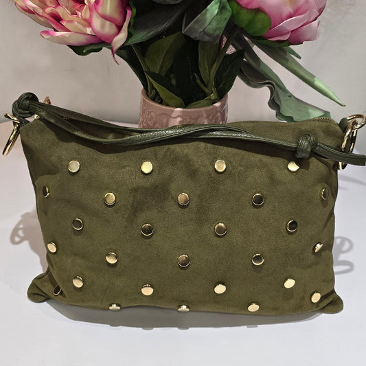 Borsa borchie military