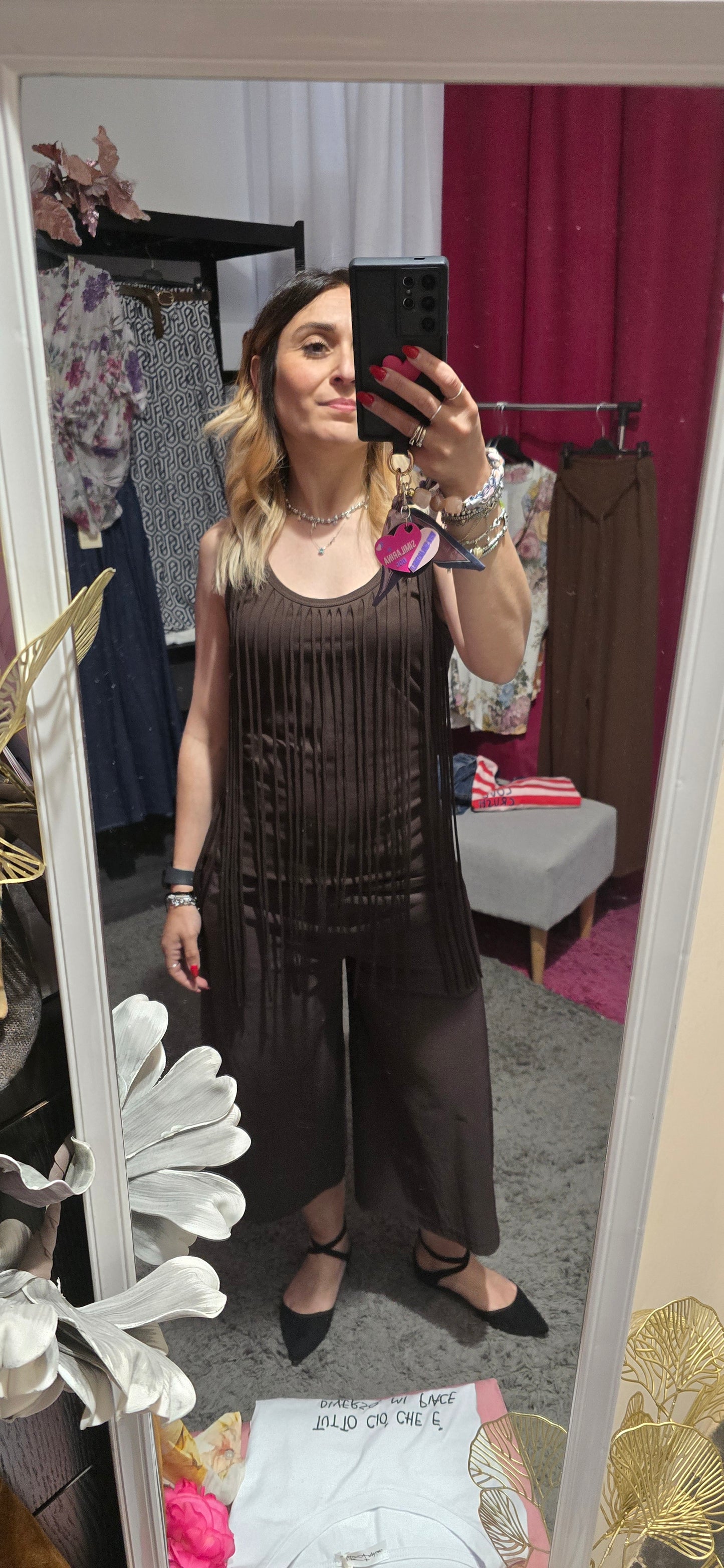 Pantalone capri moro