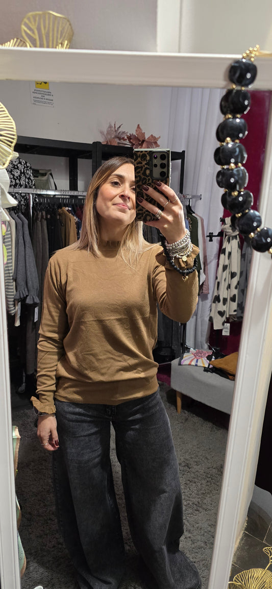 Lupetto voila' cuoio