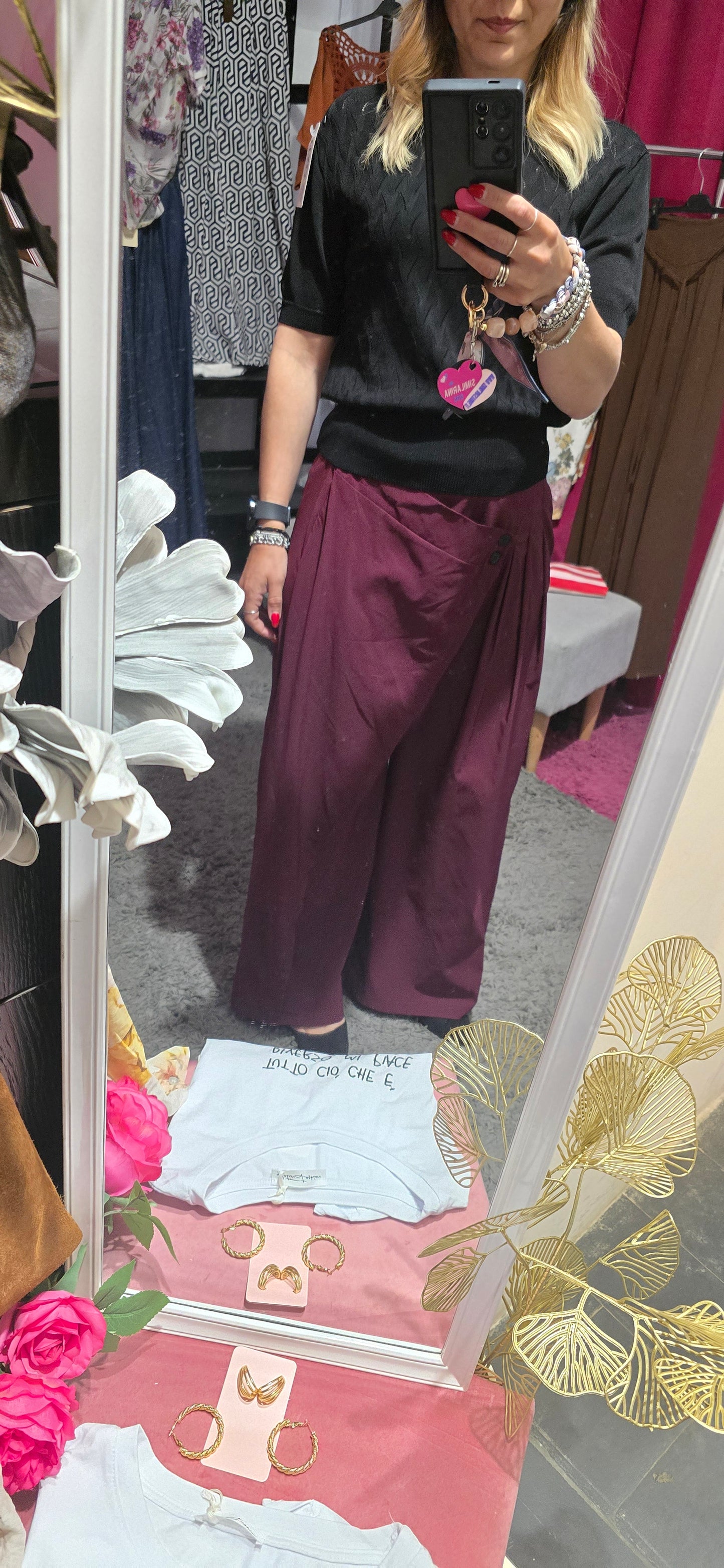 Pantalone cotone patta birdeaux