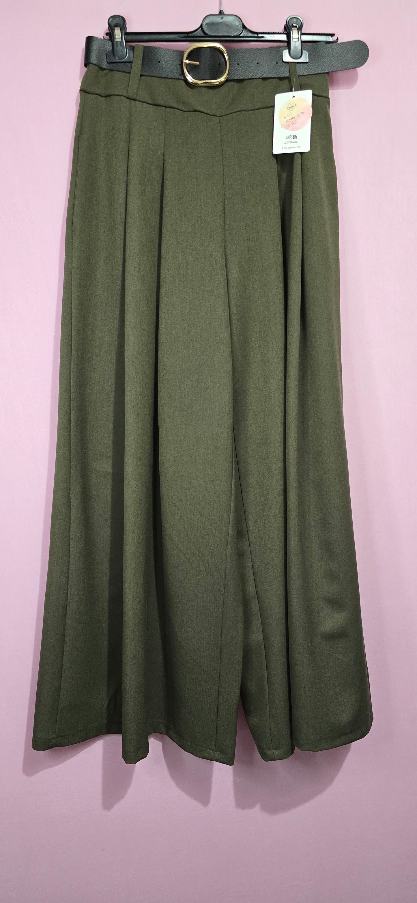 Pantalone palazzo verde