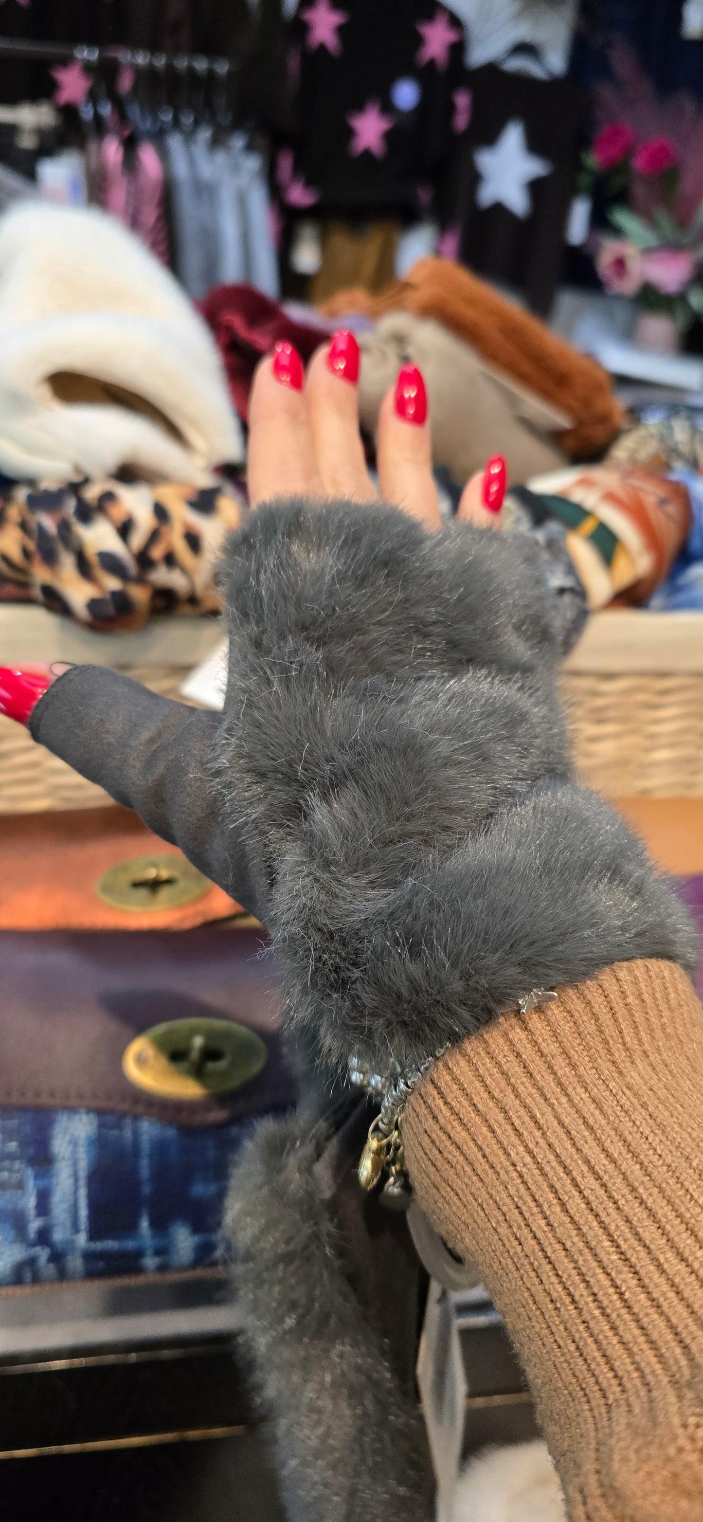 Mezzo guanto pelliccetta