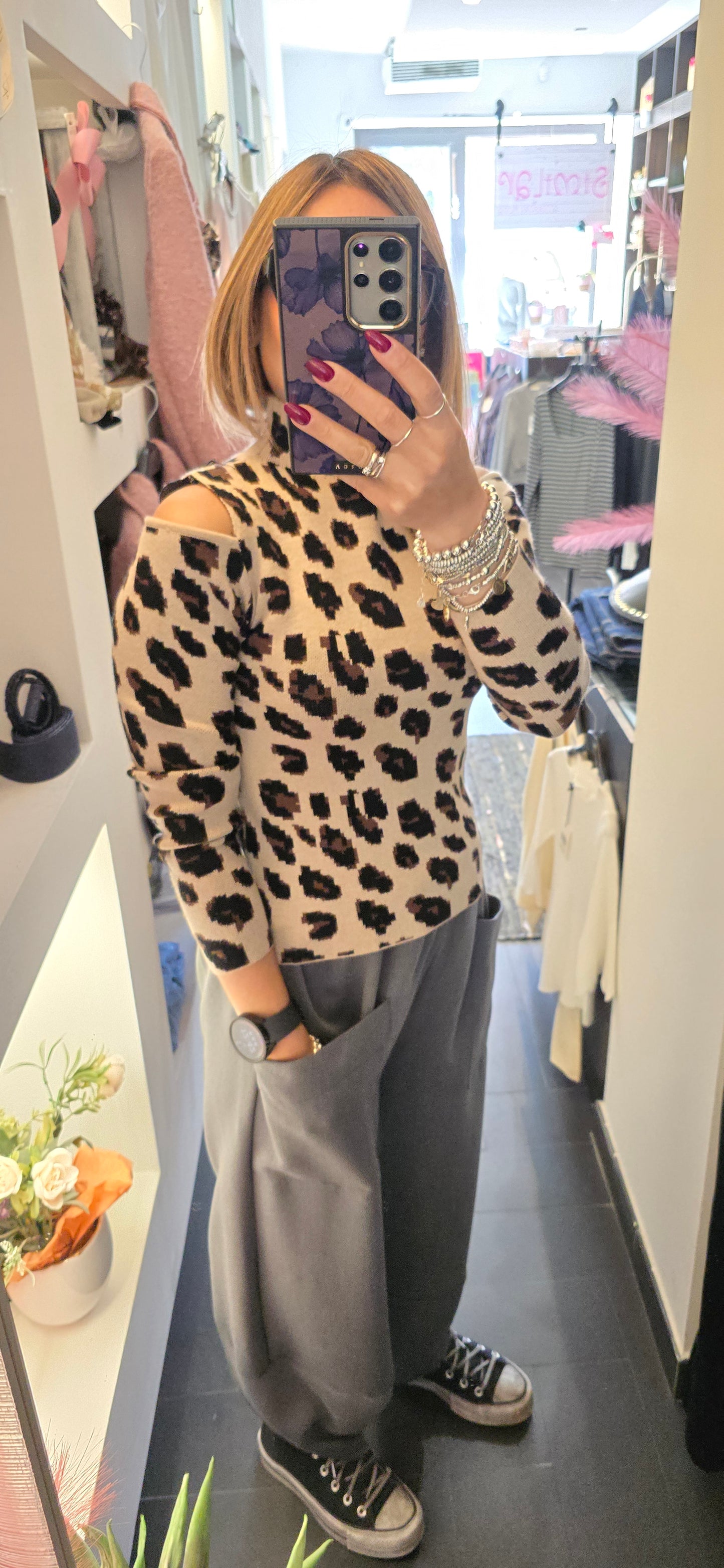 Pull animalier burro