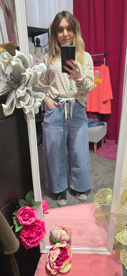 Jeans cropped chiaro