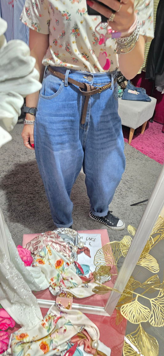 Jeans morbido con cintura