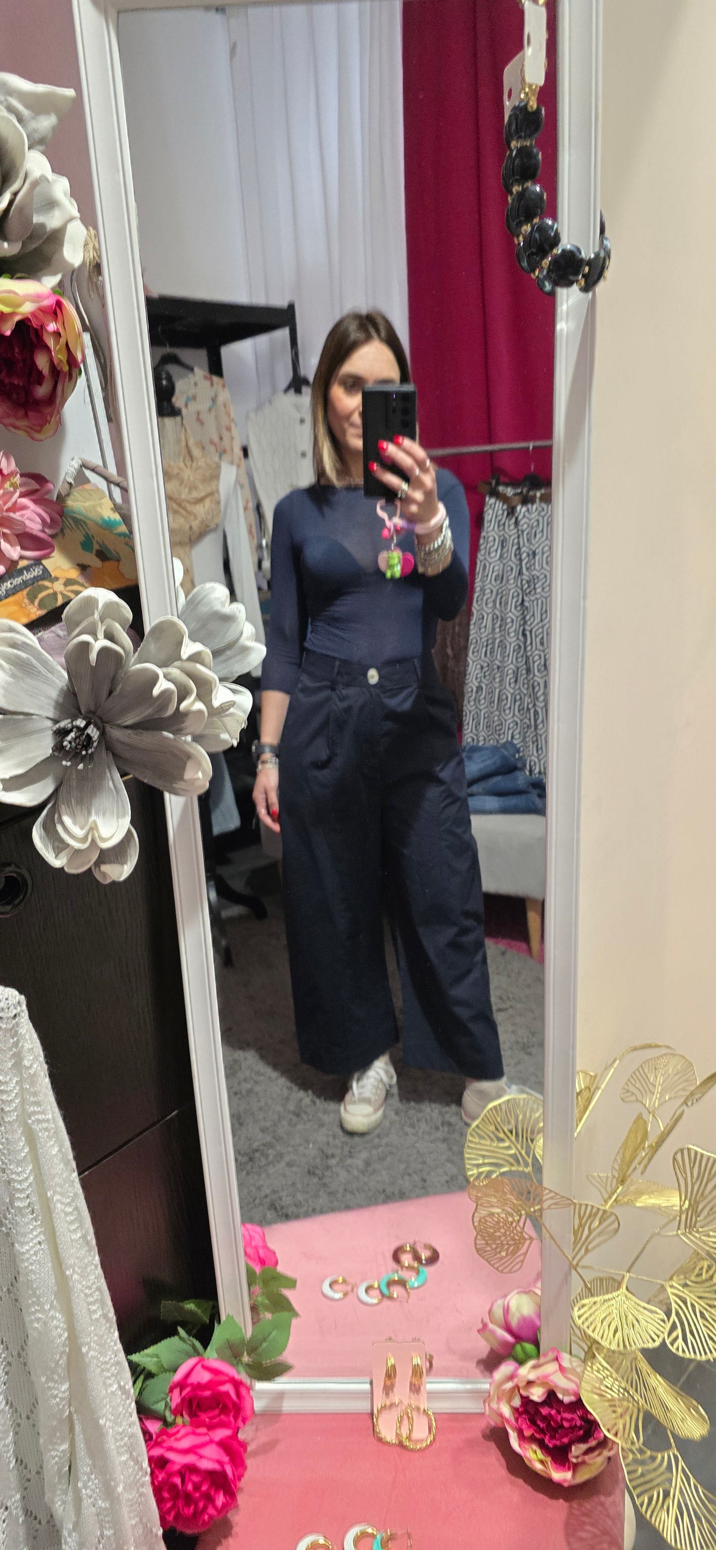 Pantalone regular blu