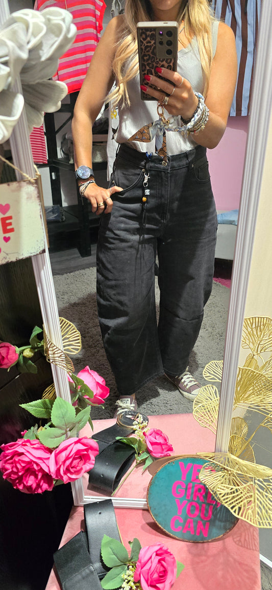 Jeans baggy grigio