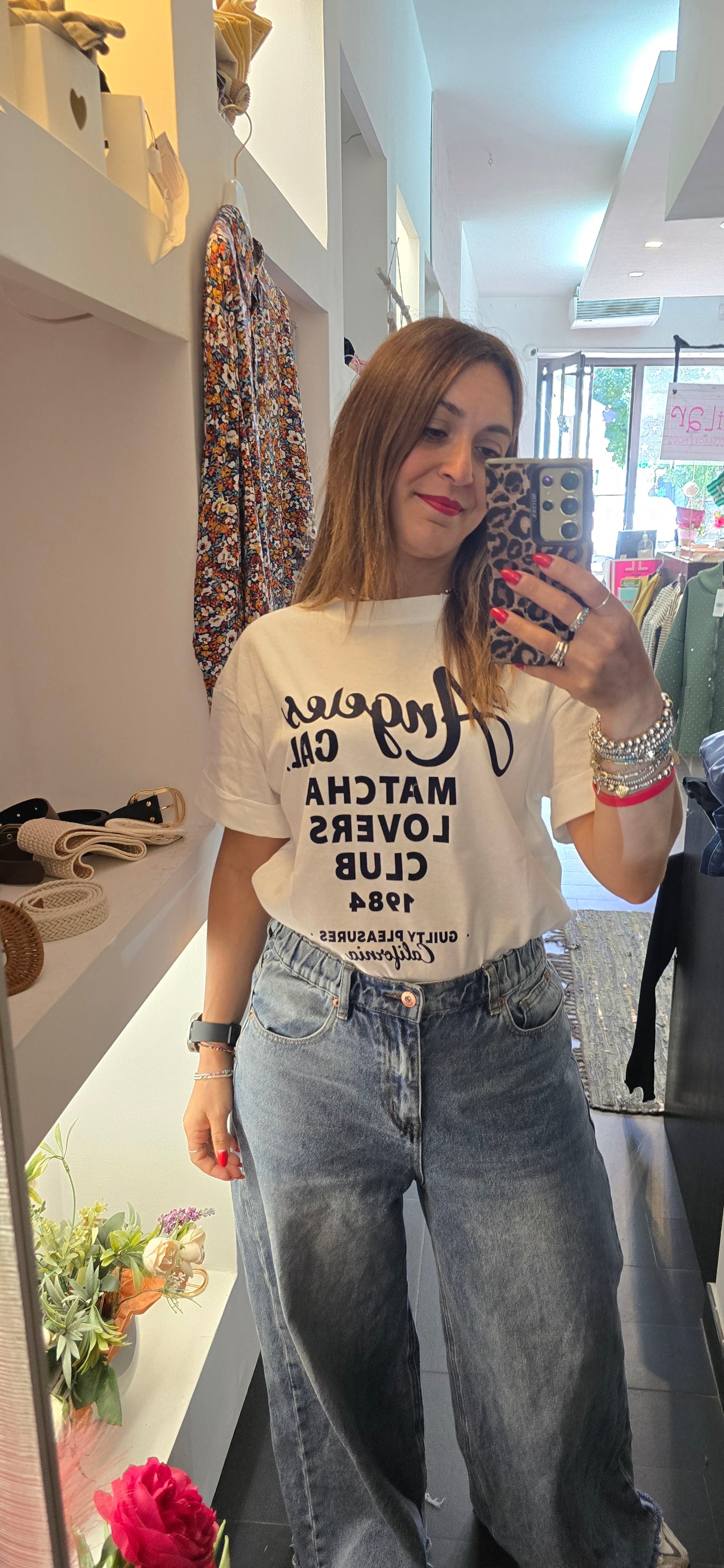 T shirt LOS ANGELES blu