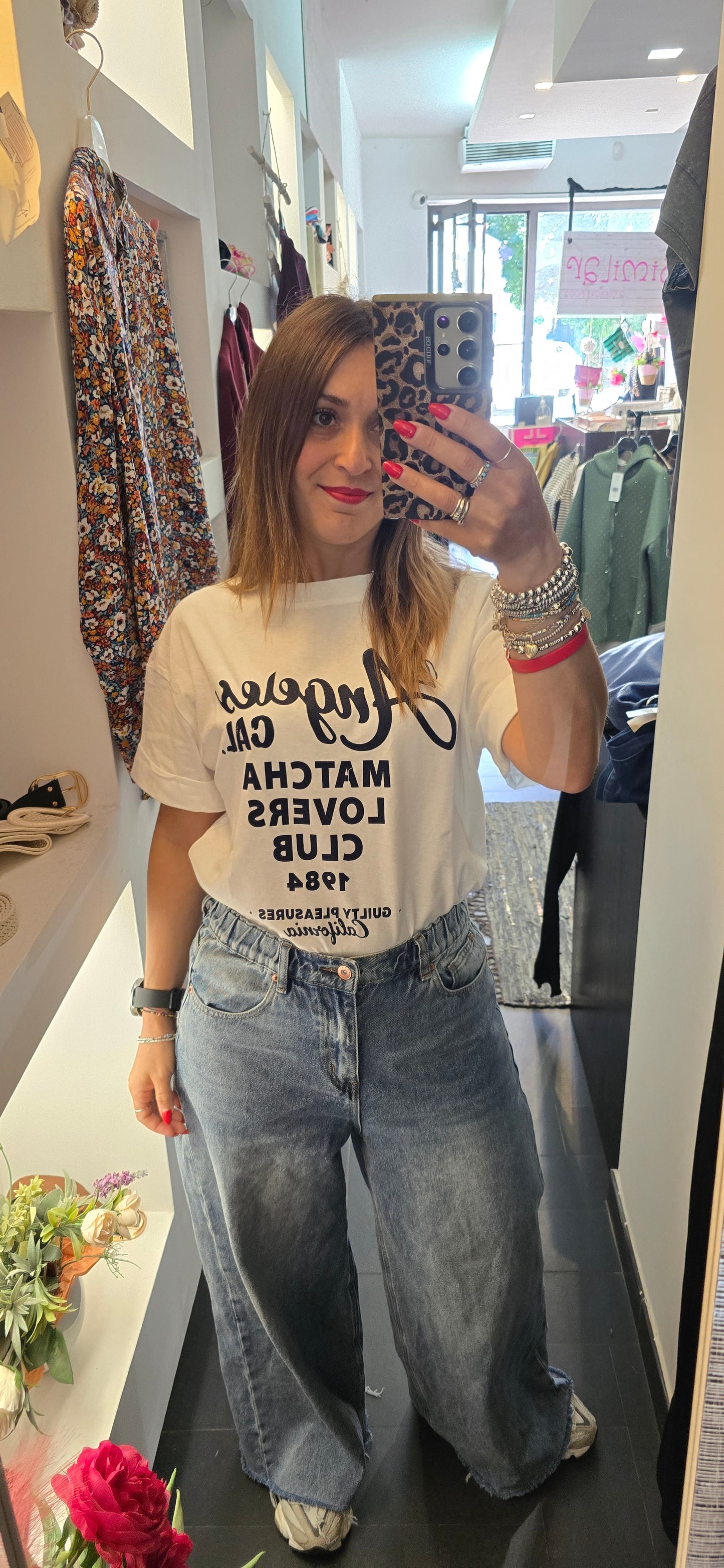 T shirt LOS ANGELES blu