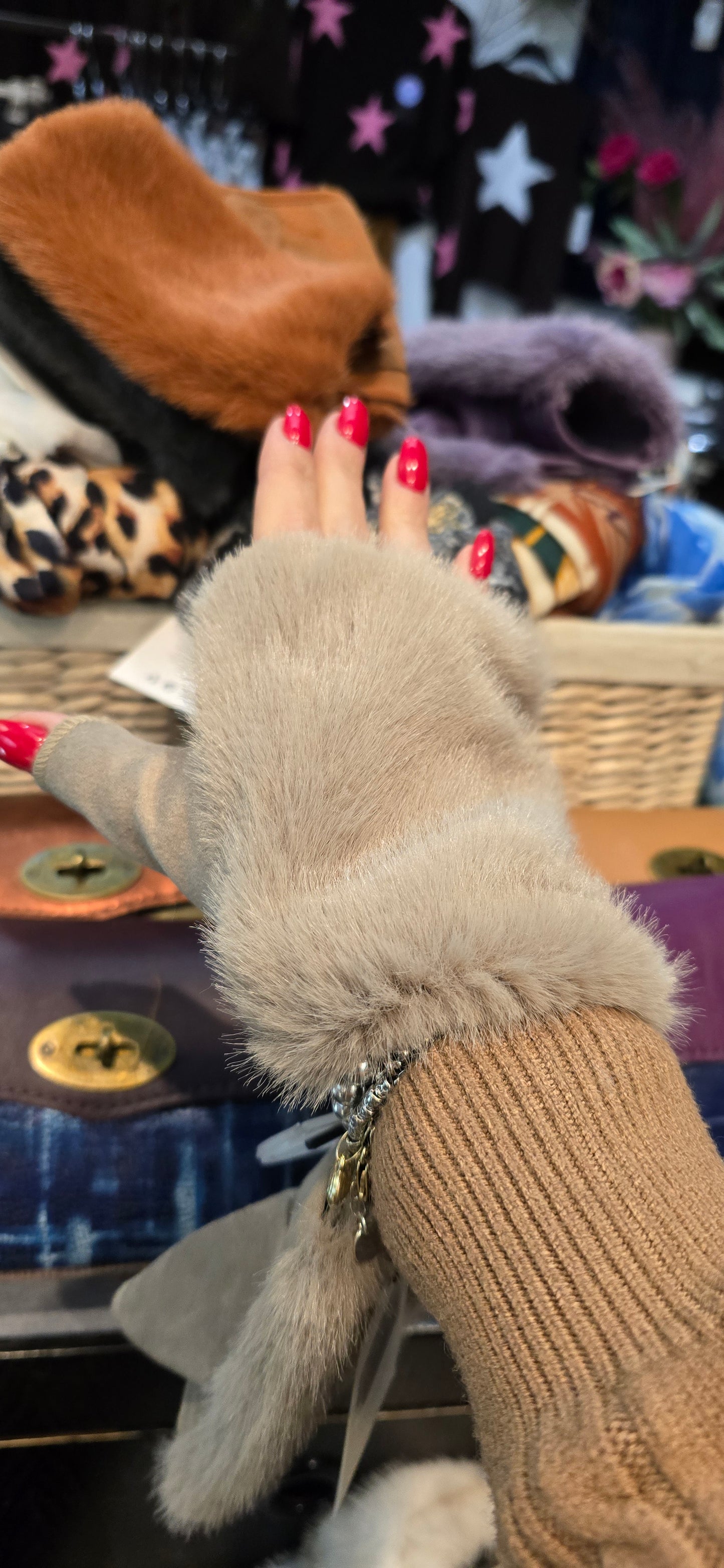 Mezzo guanto pelliccetta