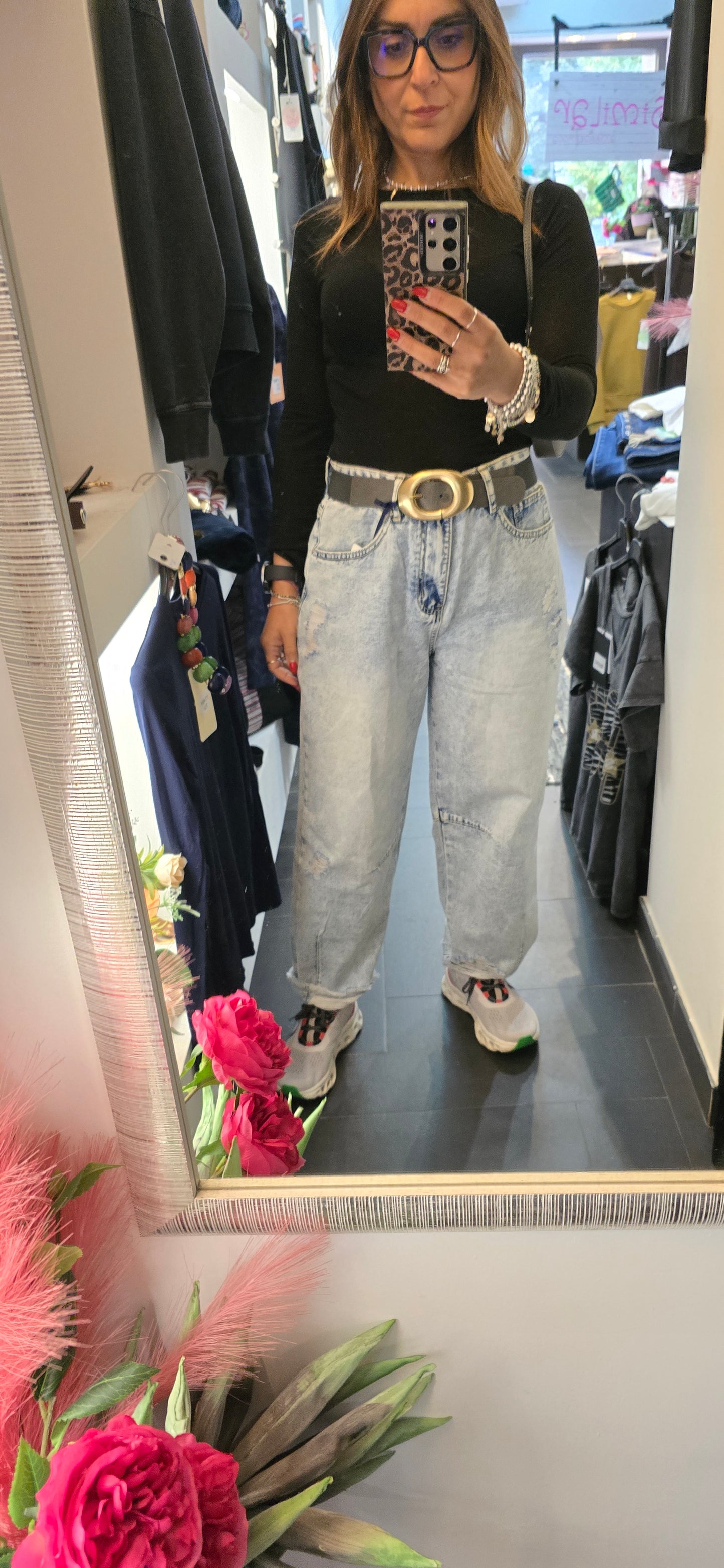 Jeans baggy chiaro
