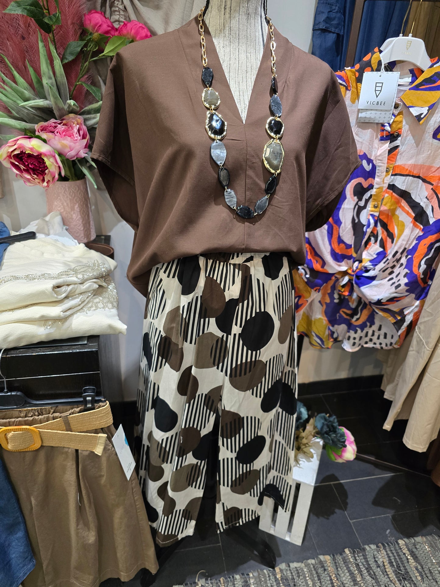 Pantalone pois cotone