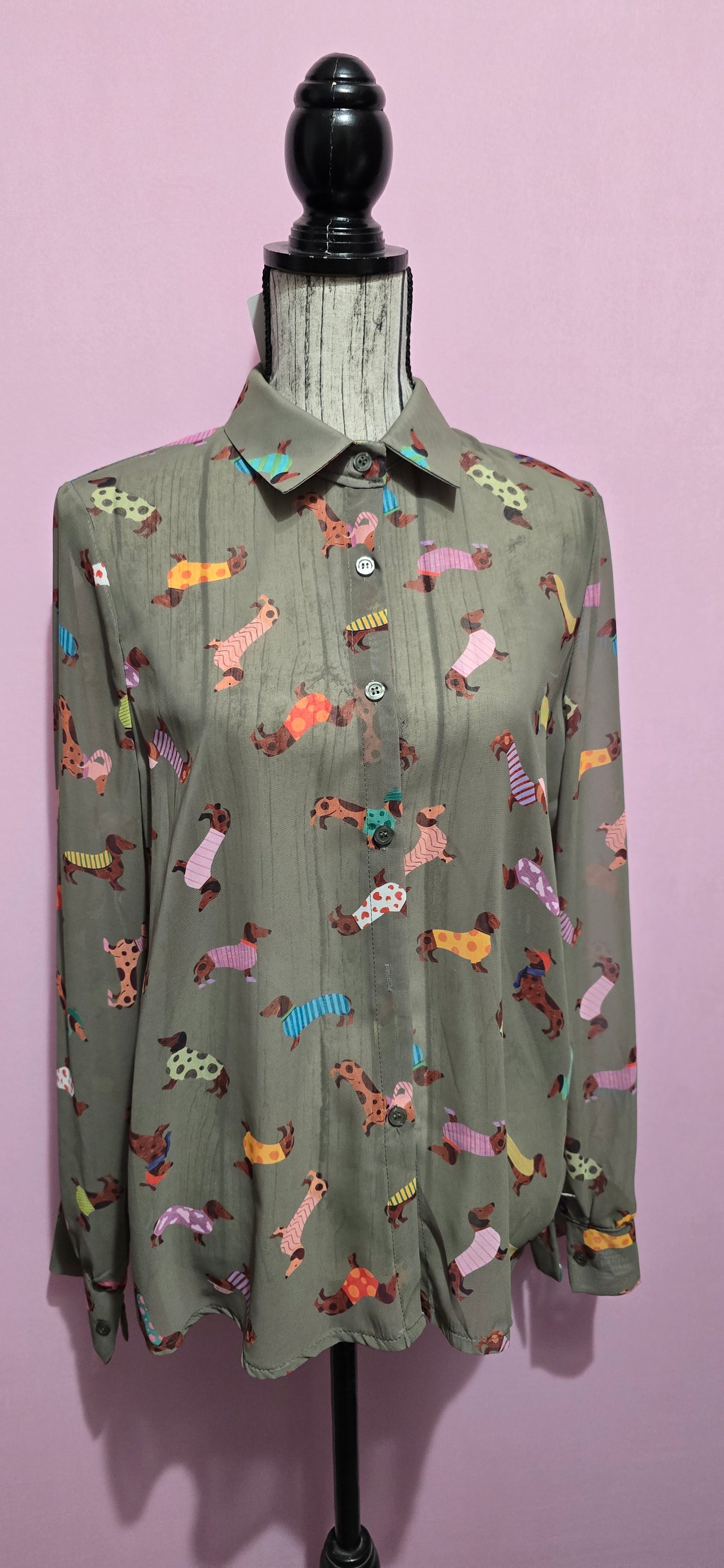 Camicia bassotto verde