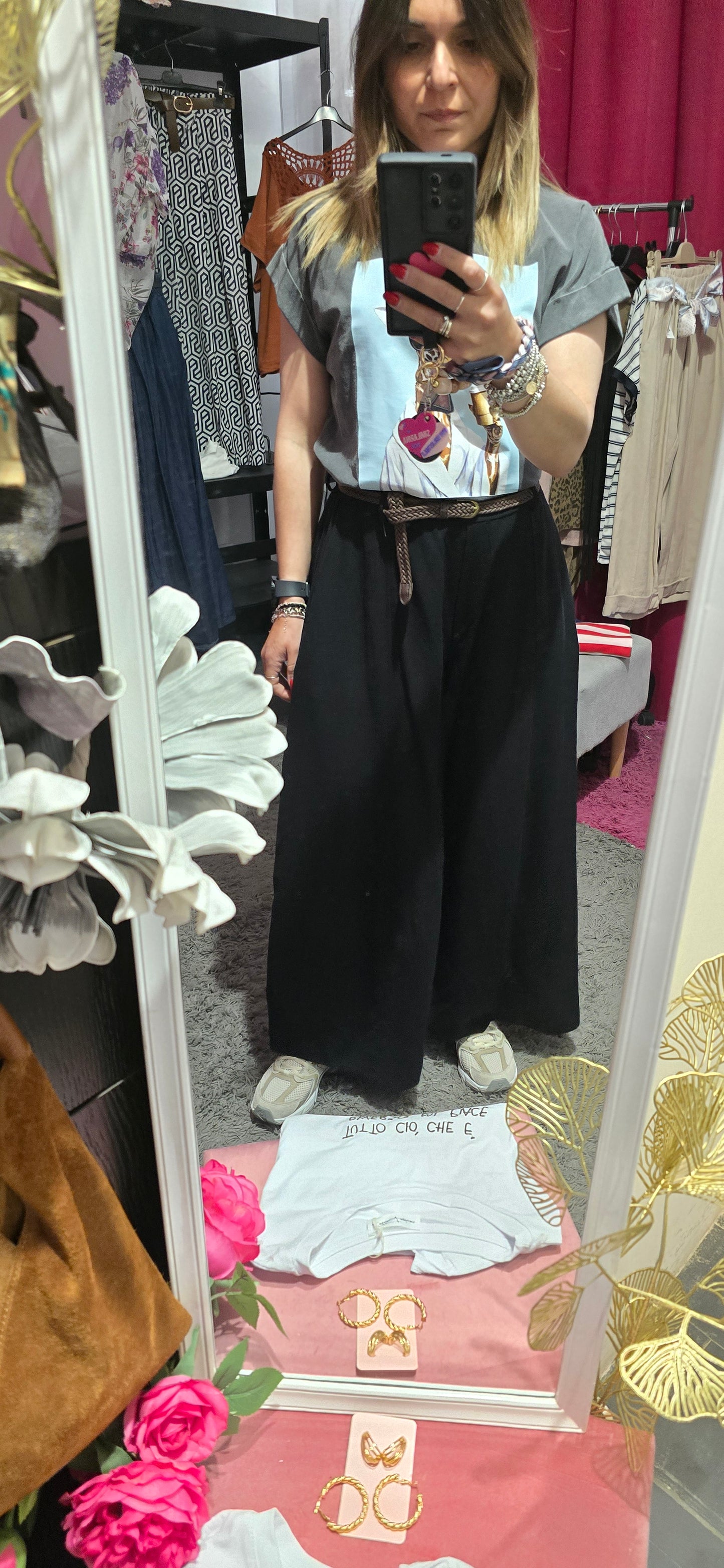 Pantalone cotone balloon  nero