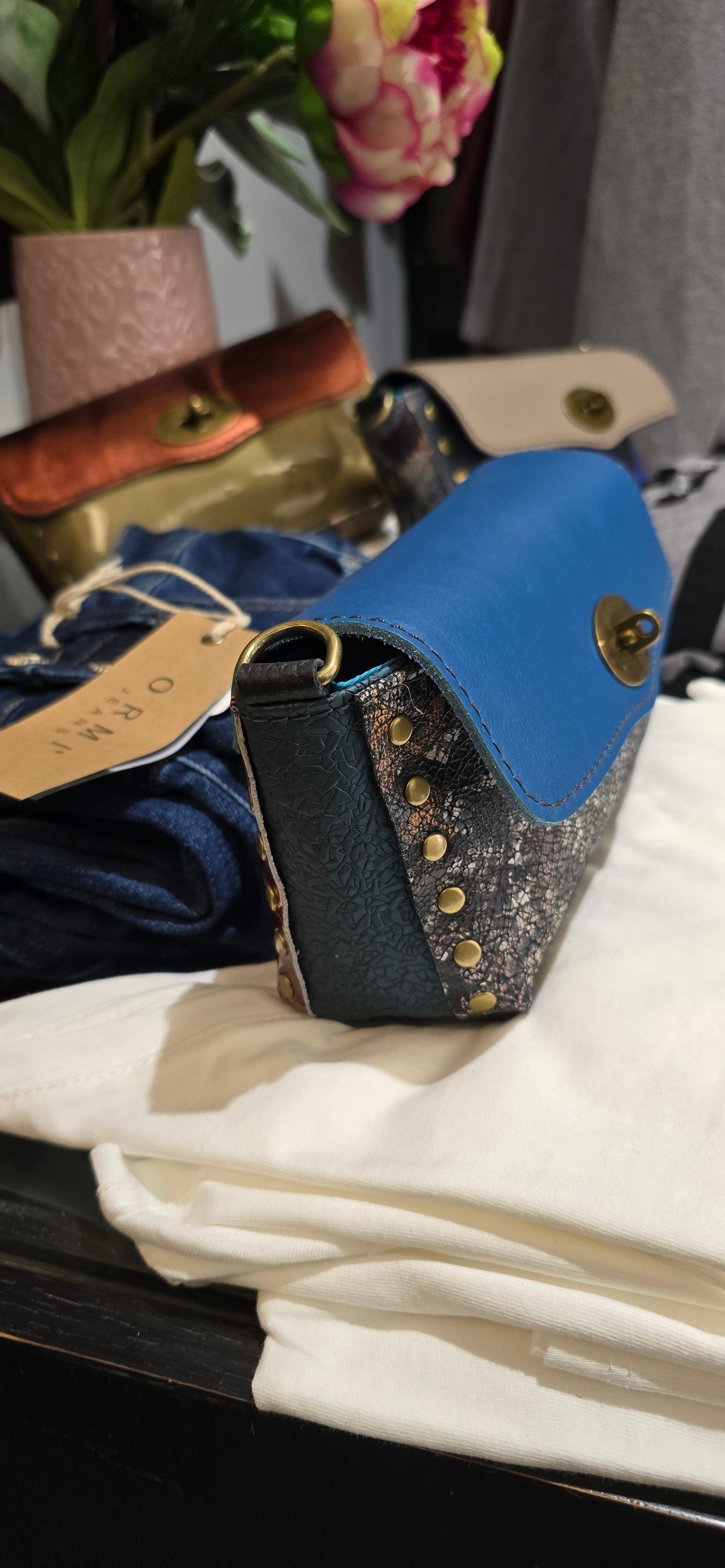 Borsa skin blu