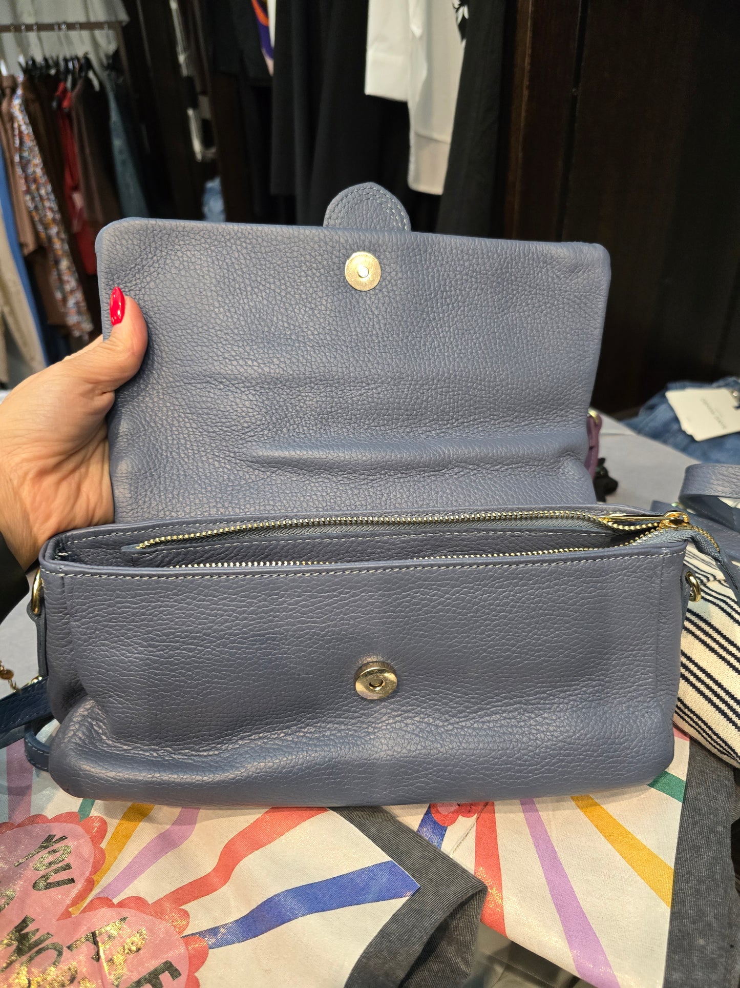 Borsa pelle Deinara carta da zucchero