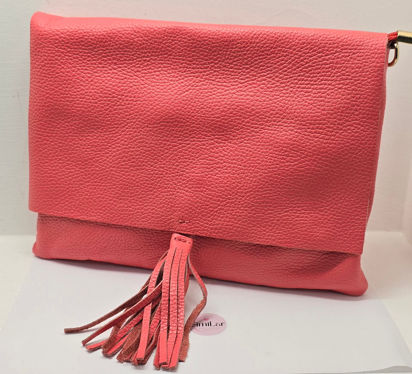 Pochette maxi corallo