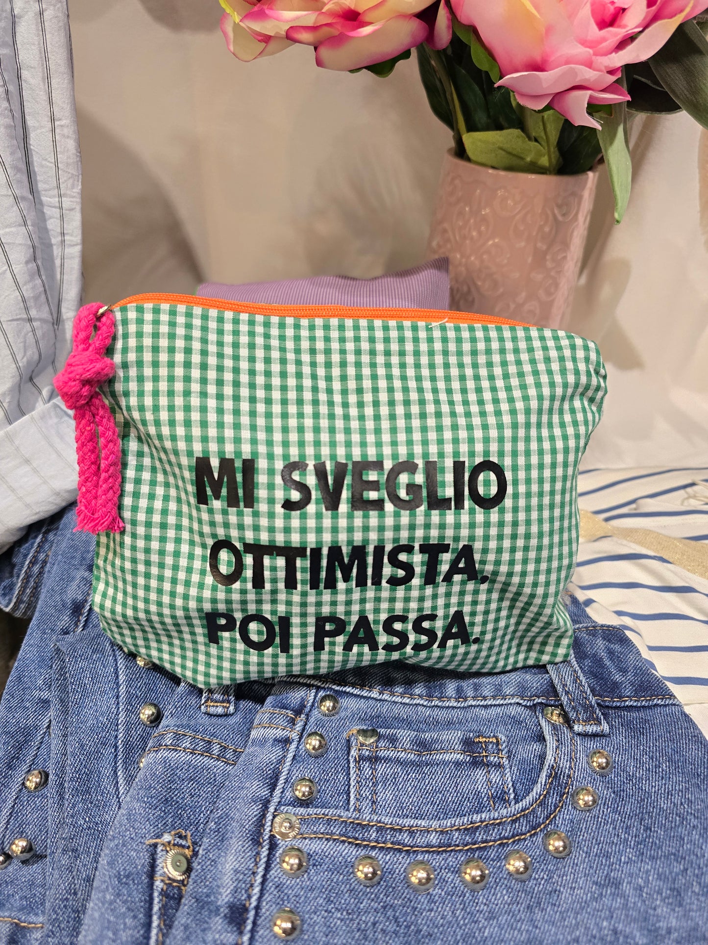 Le #similarMOOD " MI SVEGLIO OTTIMISTA POI PASSA "quadr. Verde