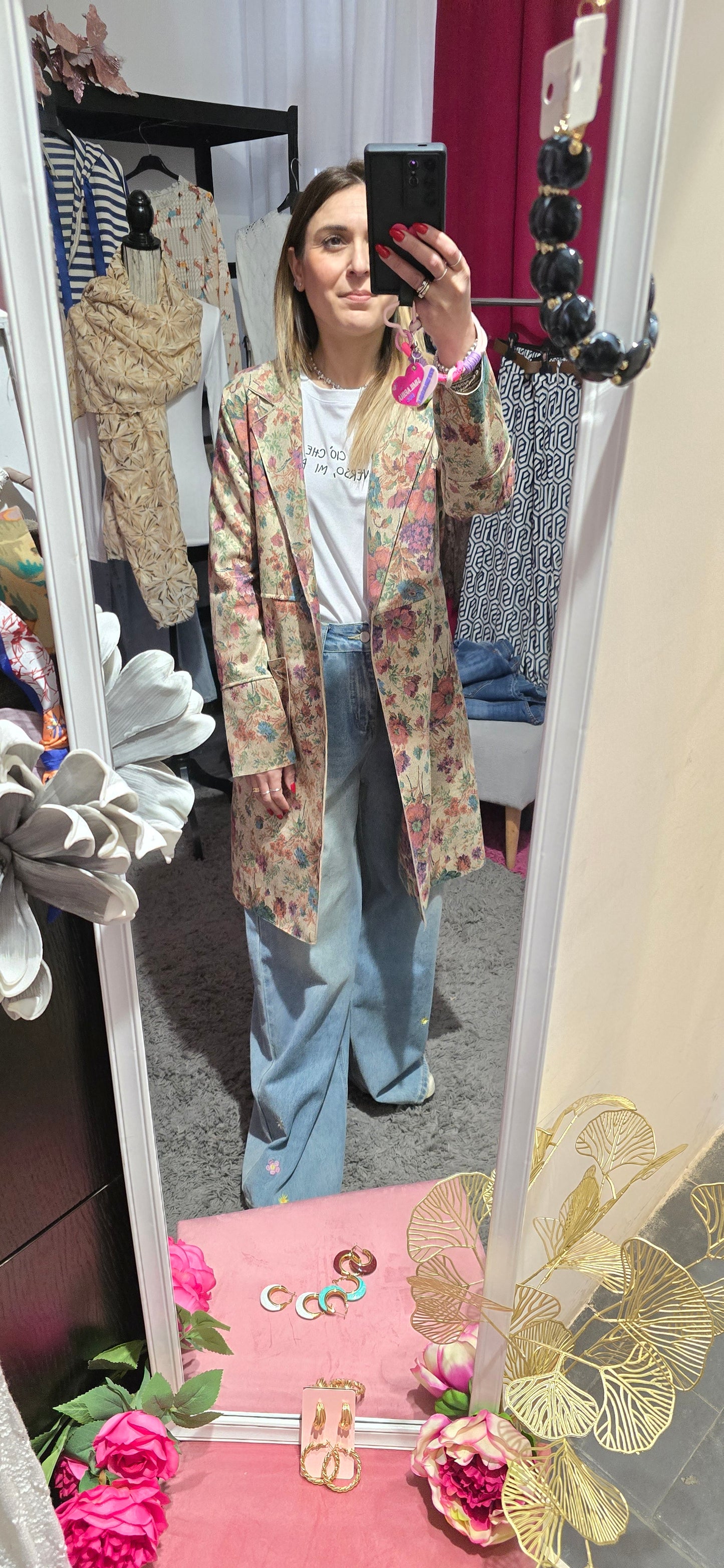 Spolverino suede fiori 💐