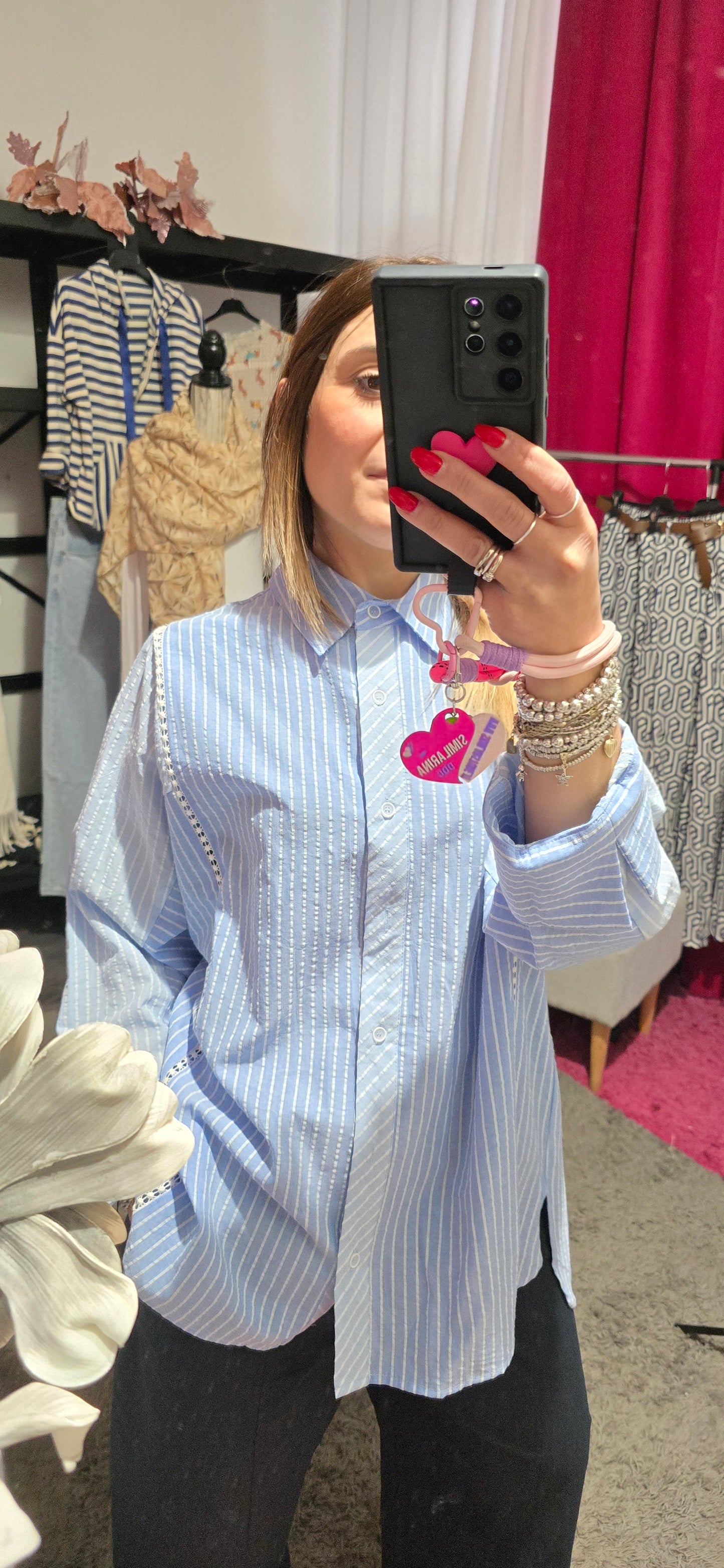 Camicia streghe celeste