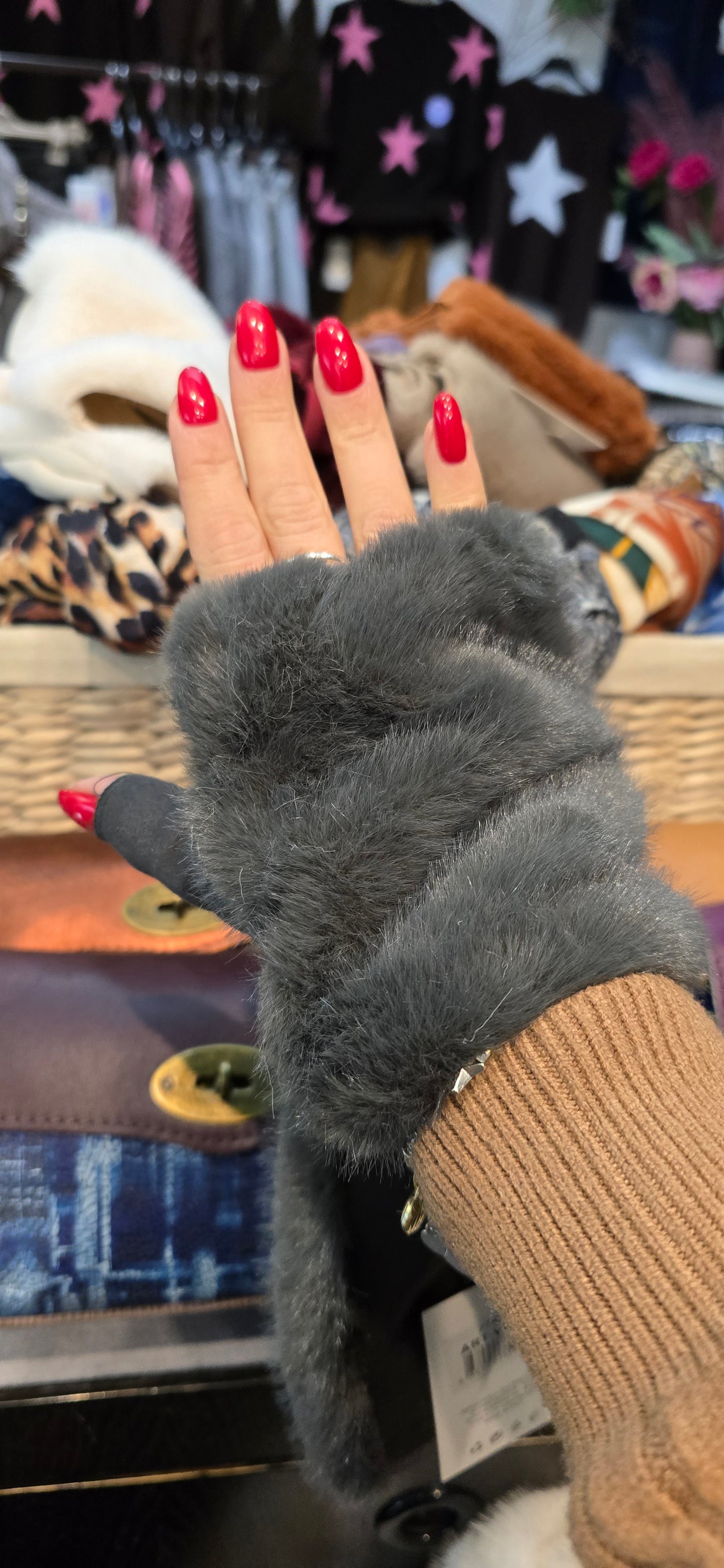 Mezzo guanto pelliccetta