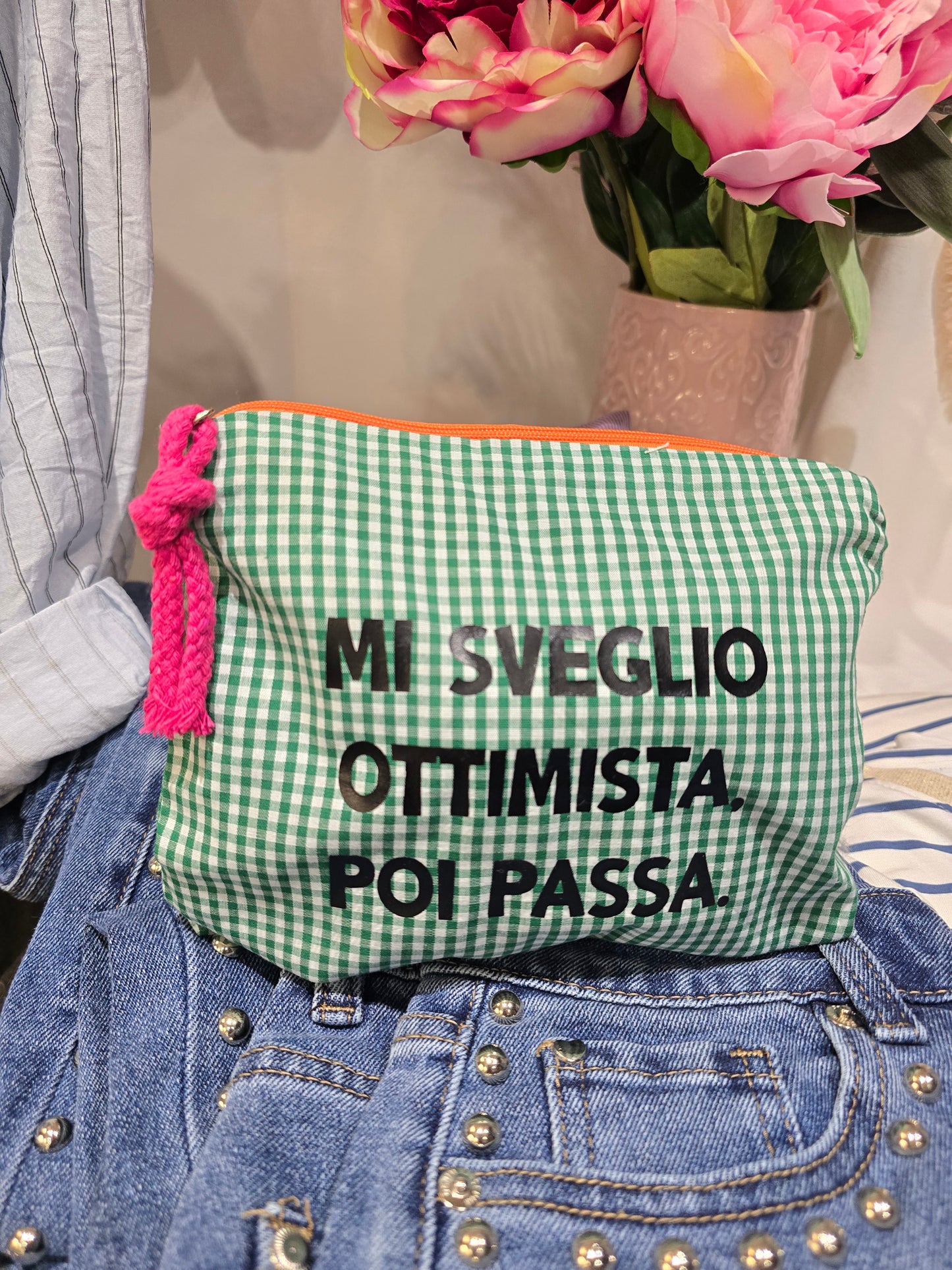 Le #similarMOOD " MI SVEGLIO OTTIMISTA POI PASSA "quadr. Verde