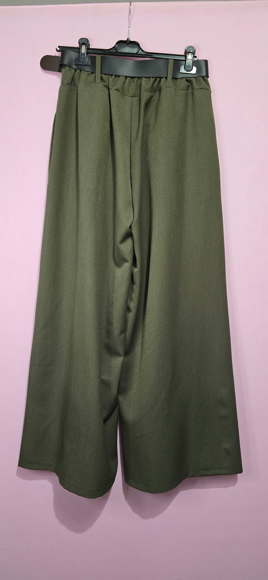 Pantalone palazzo verde