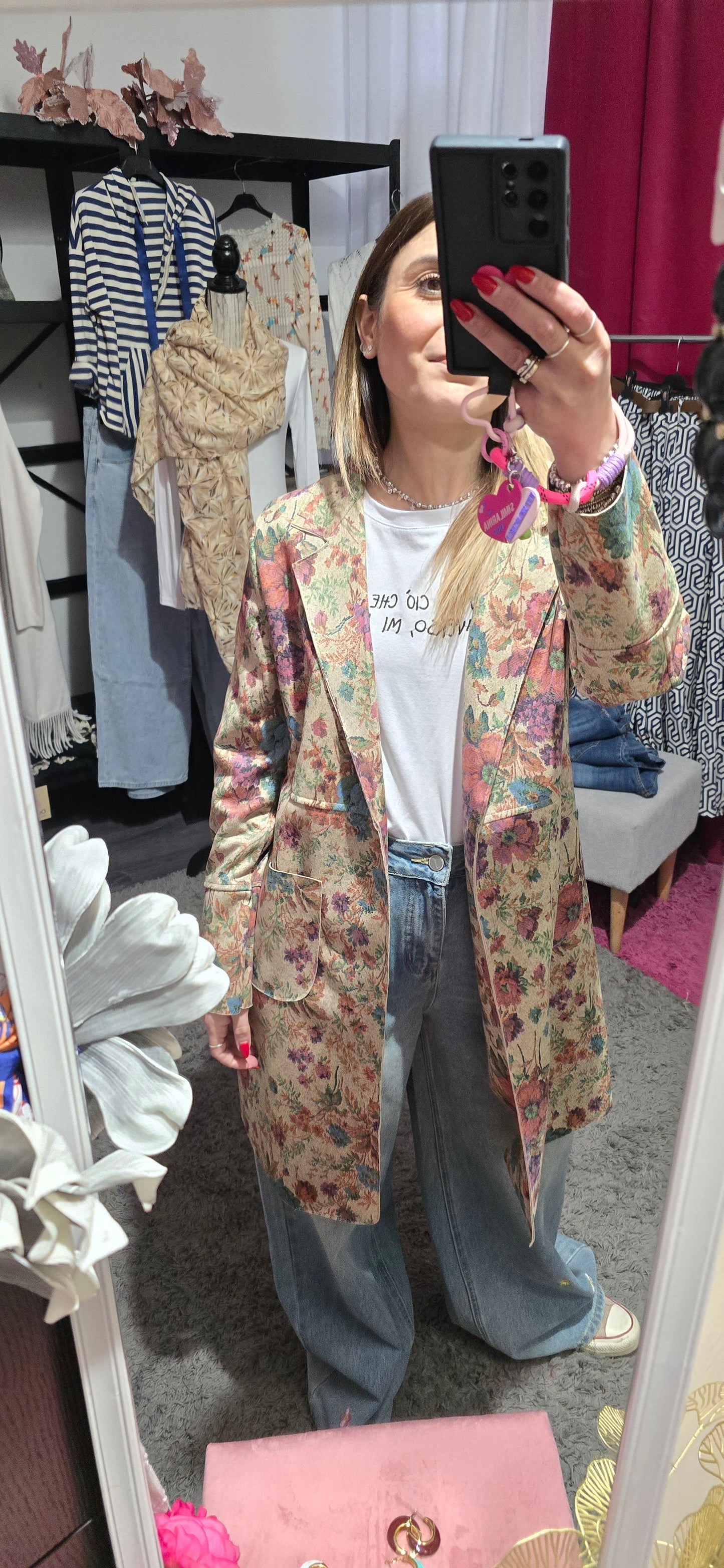 Spolverino suede fiori 💐