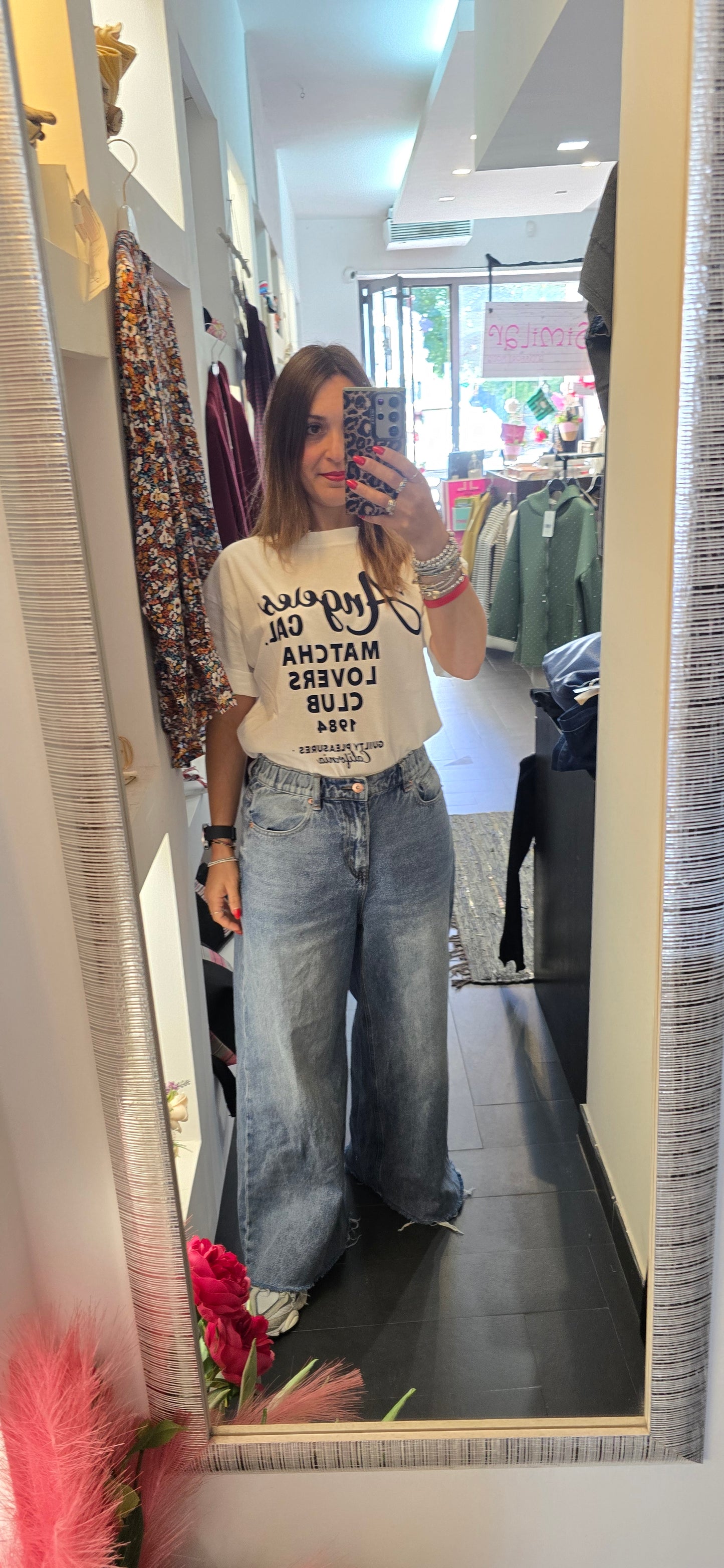 T shirt LOS ANGELES blu