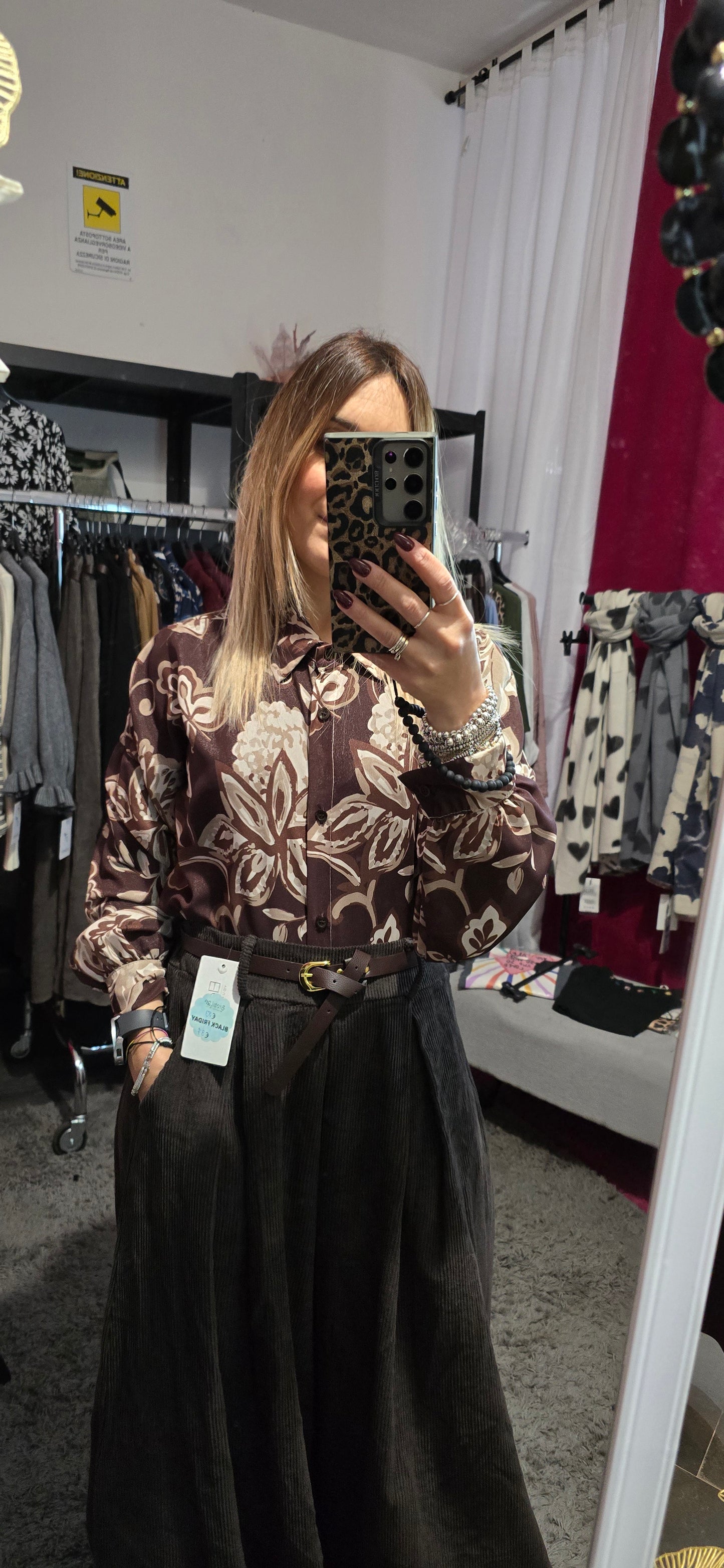 Camicia fantasia moro