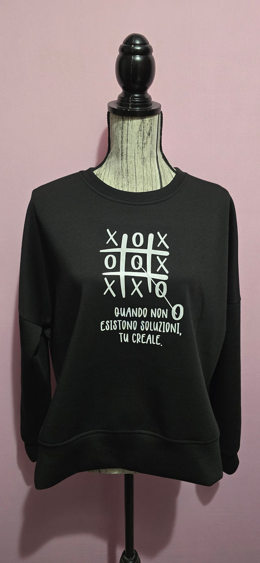 Le #similarMOOD  felpa" soluzioni" nera