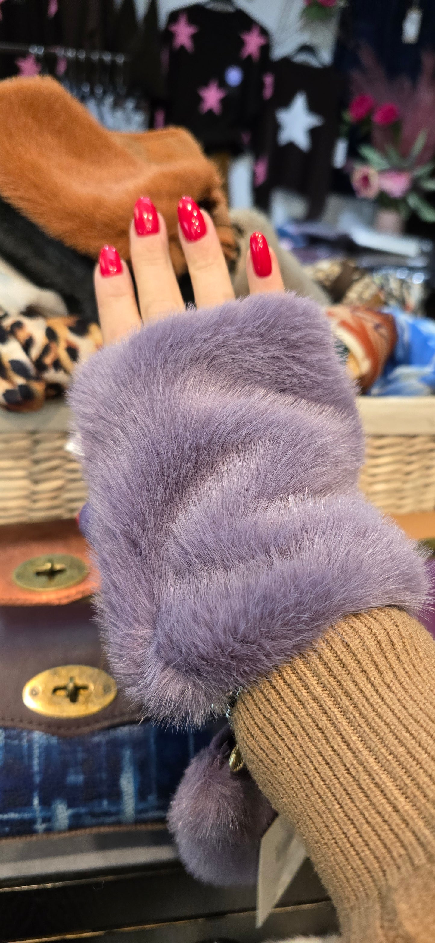 Mezzo guanto pelliccetta