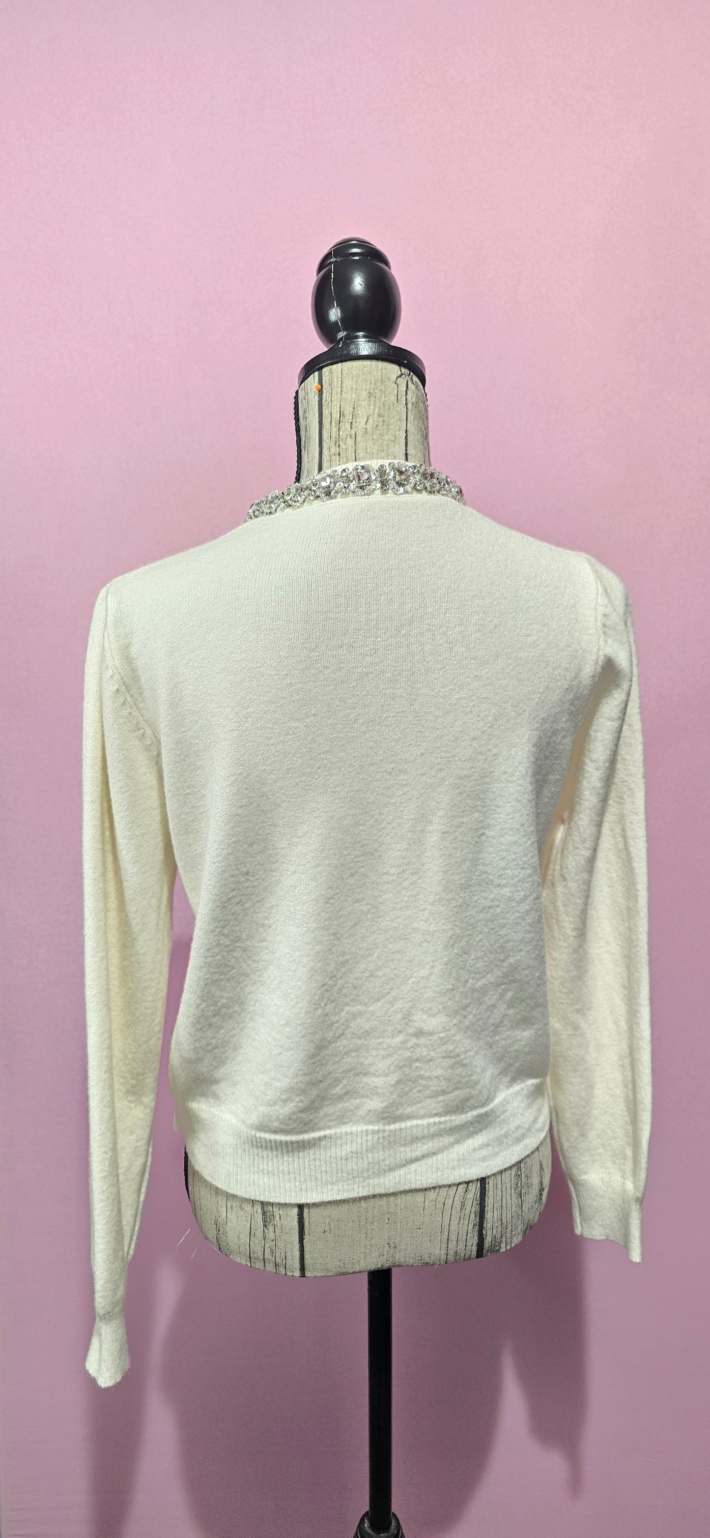 Cardigan celine strass panna