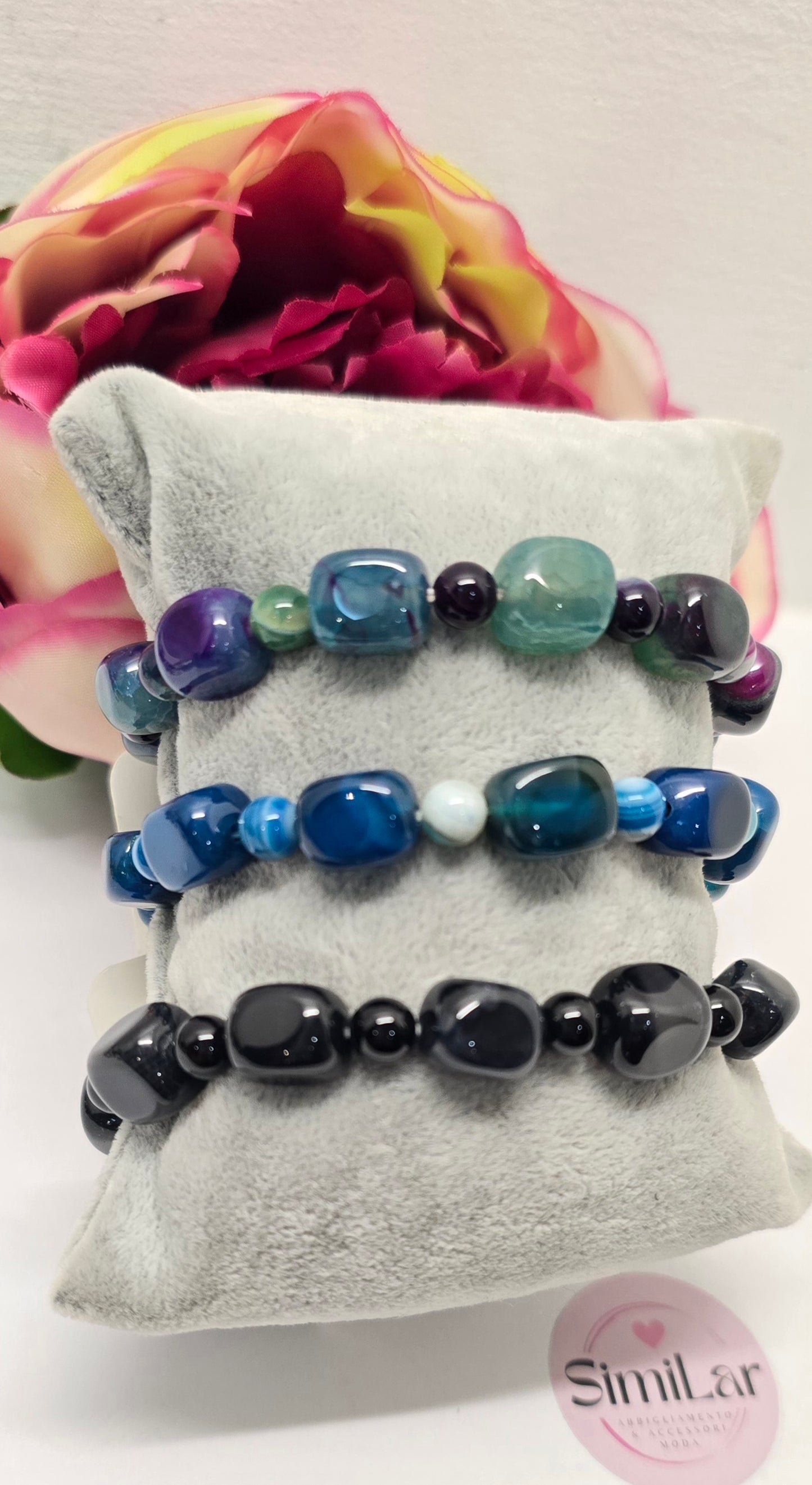 Bracciale Agate colorate