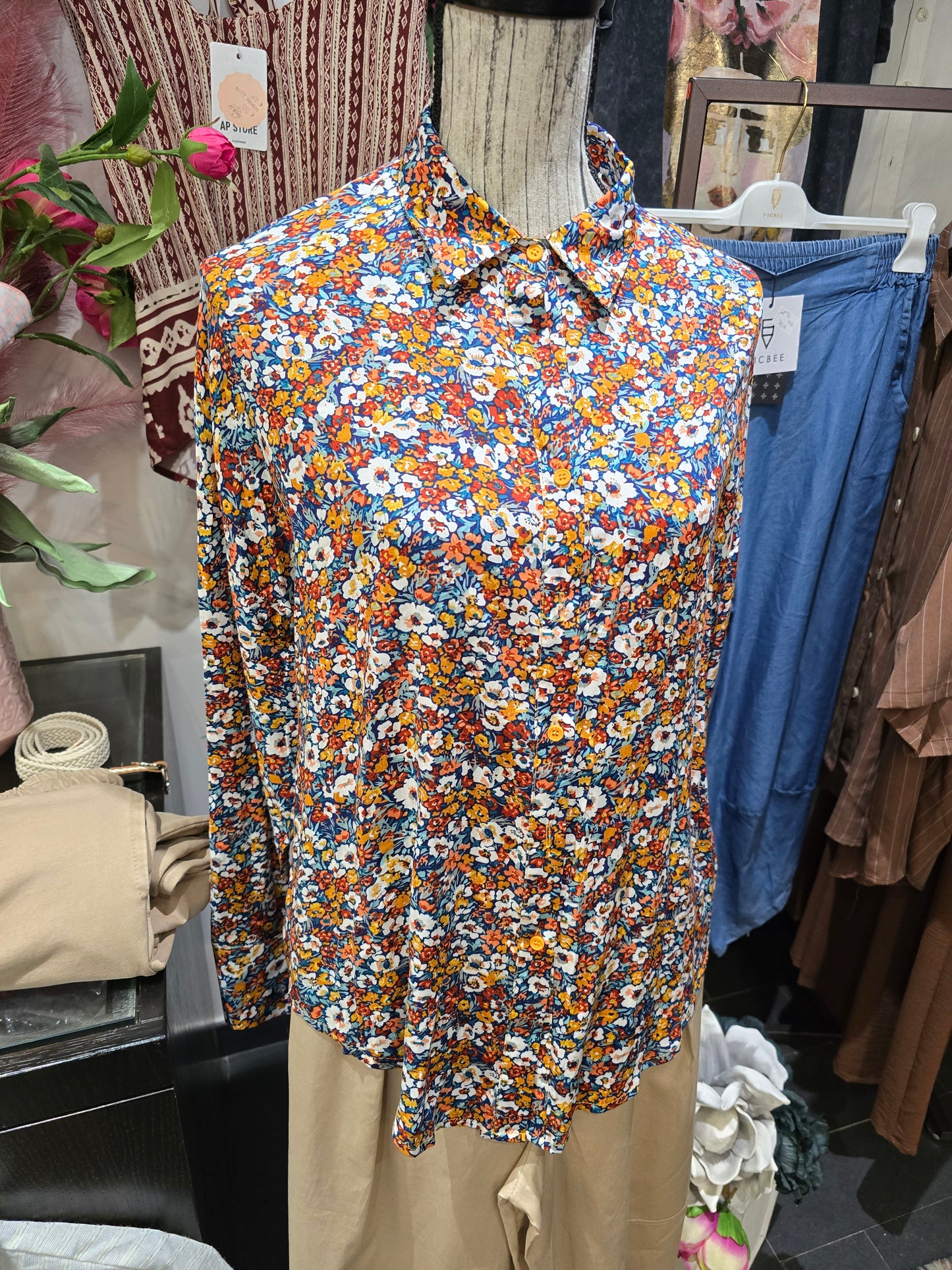 Camicia fiori