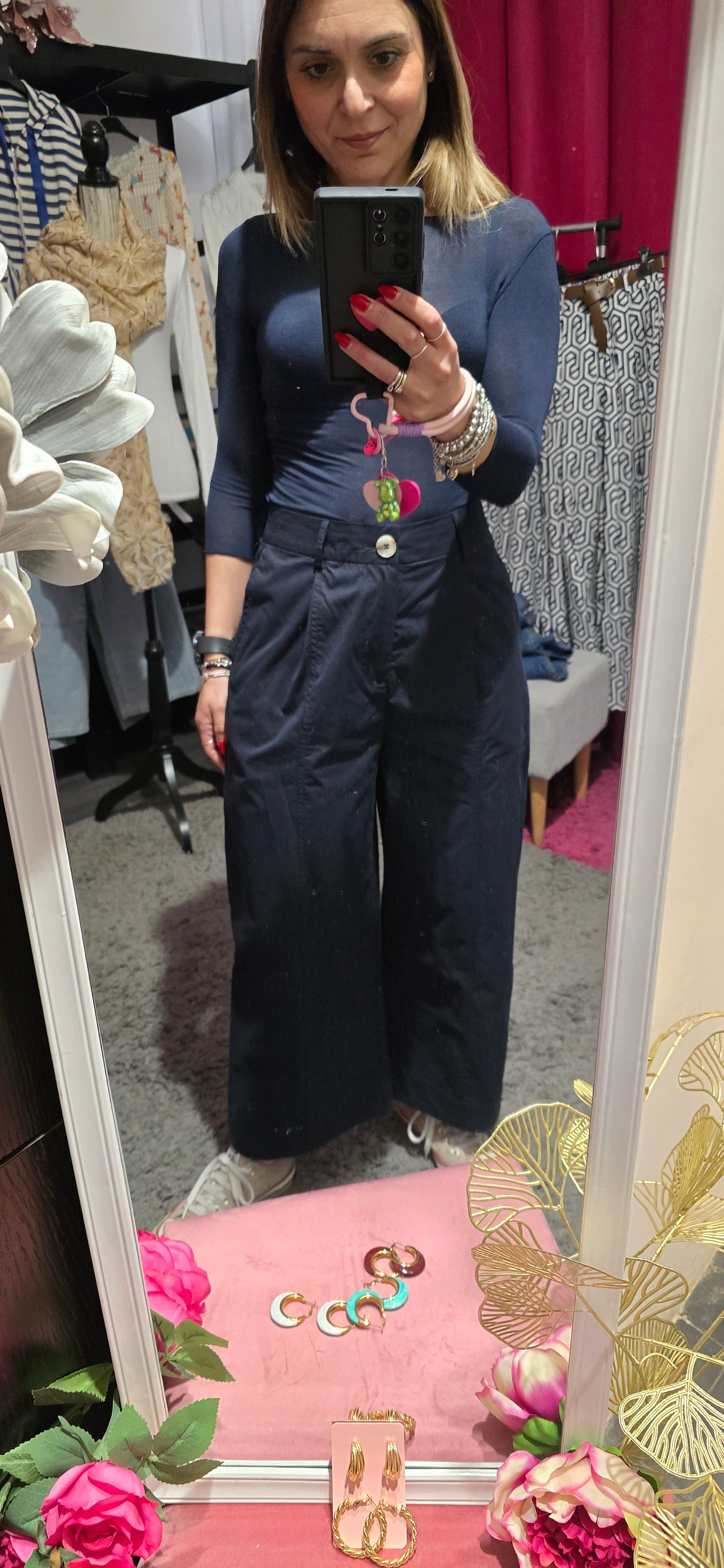 Pantalone regular blu