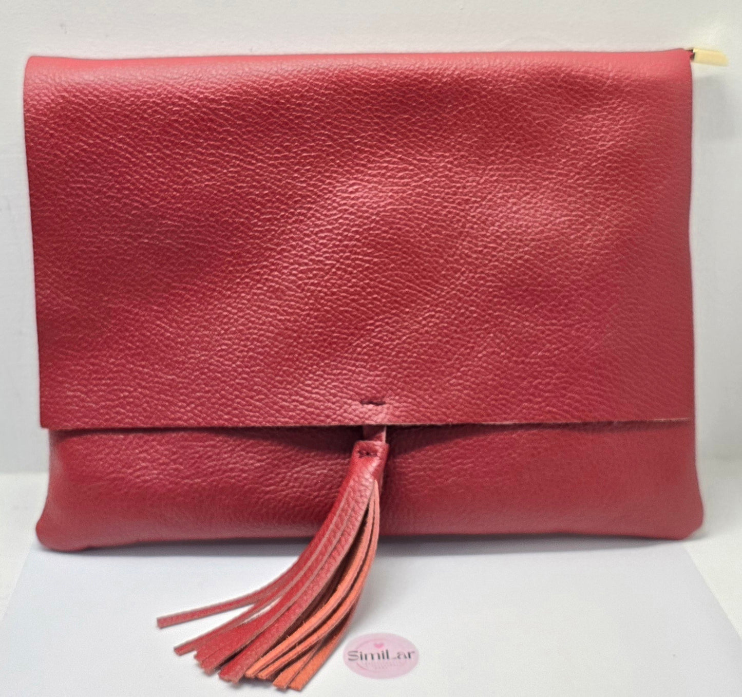 Pochette maxi bordeaux