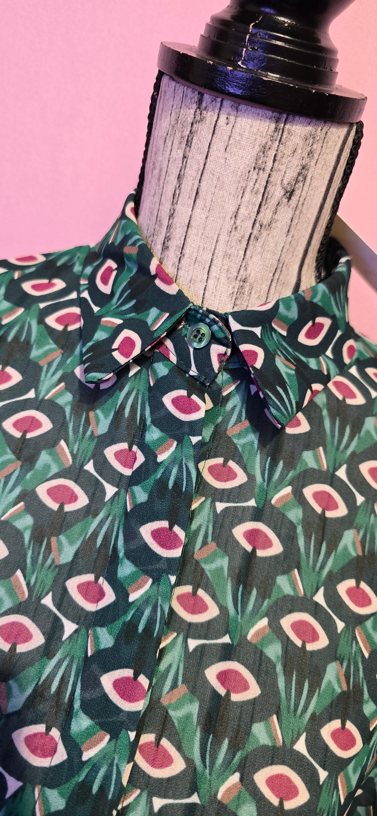 Camicia verde fucsia