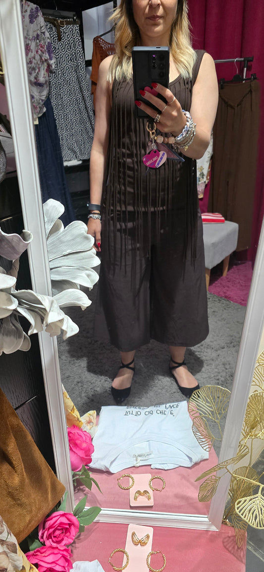Pantalone capri moro