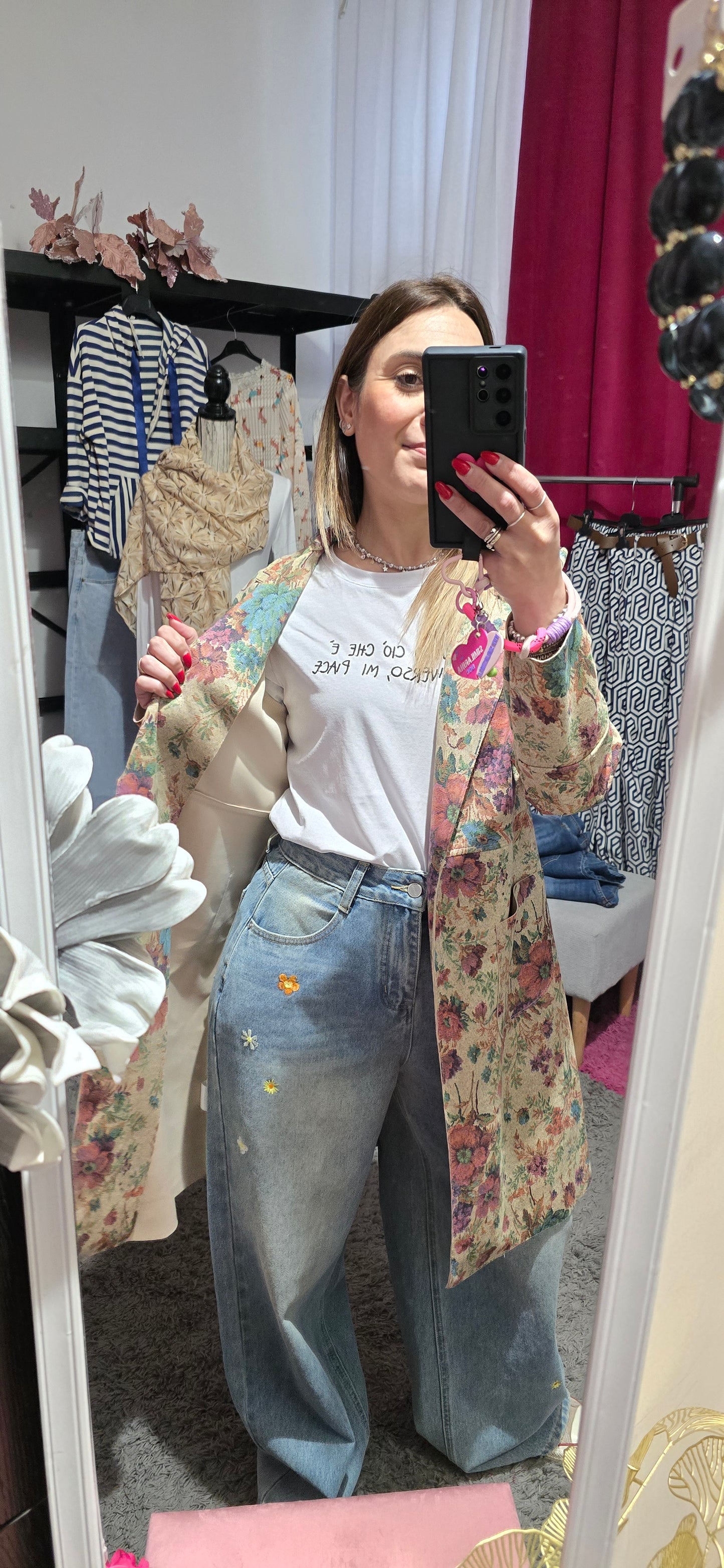 Spolverino suede fiori 💐